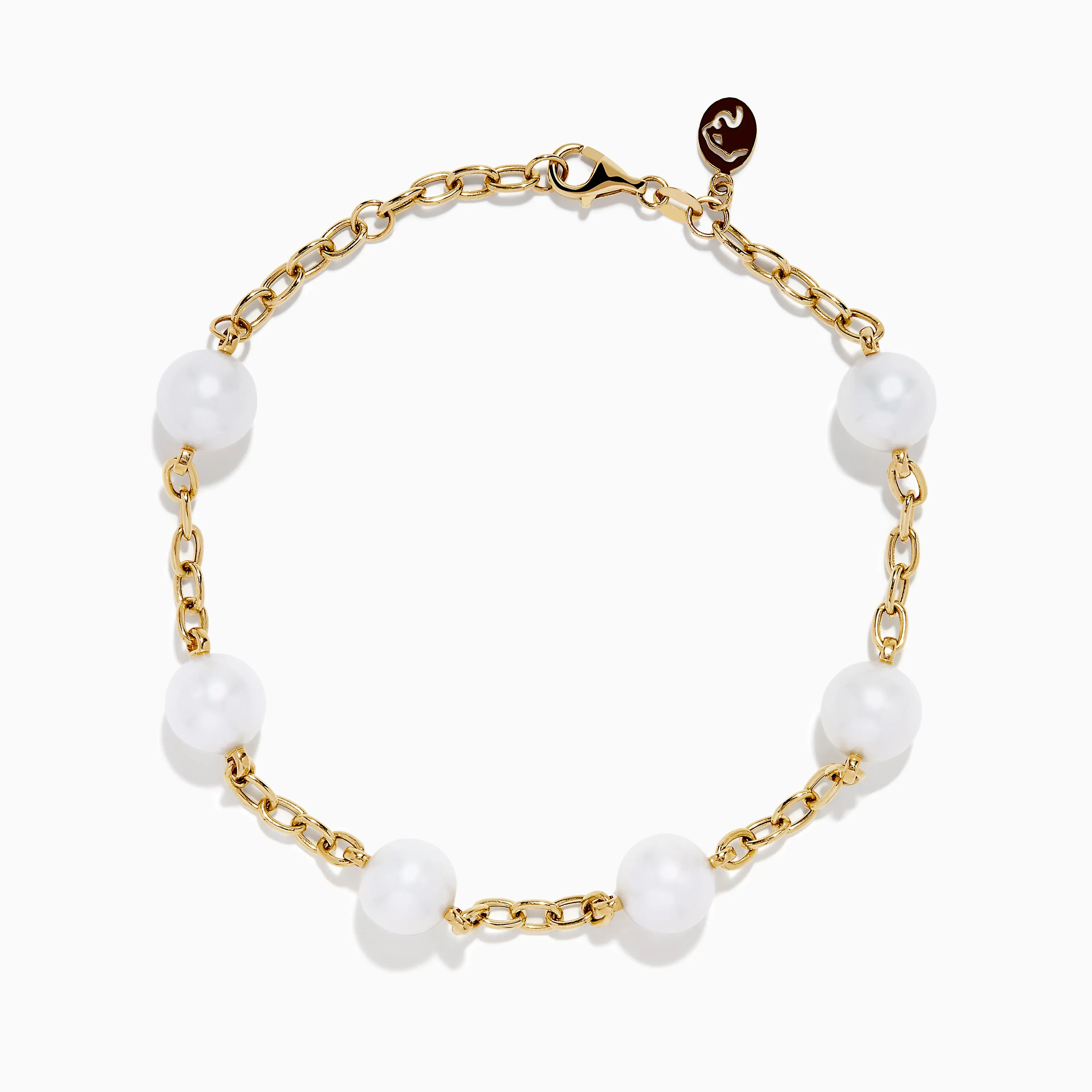 14K Fresh Water Pearl Station Bracelet sold by Effy product image thumbnail 3
