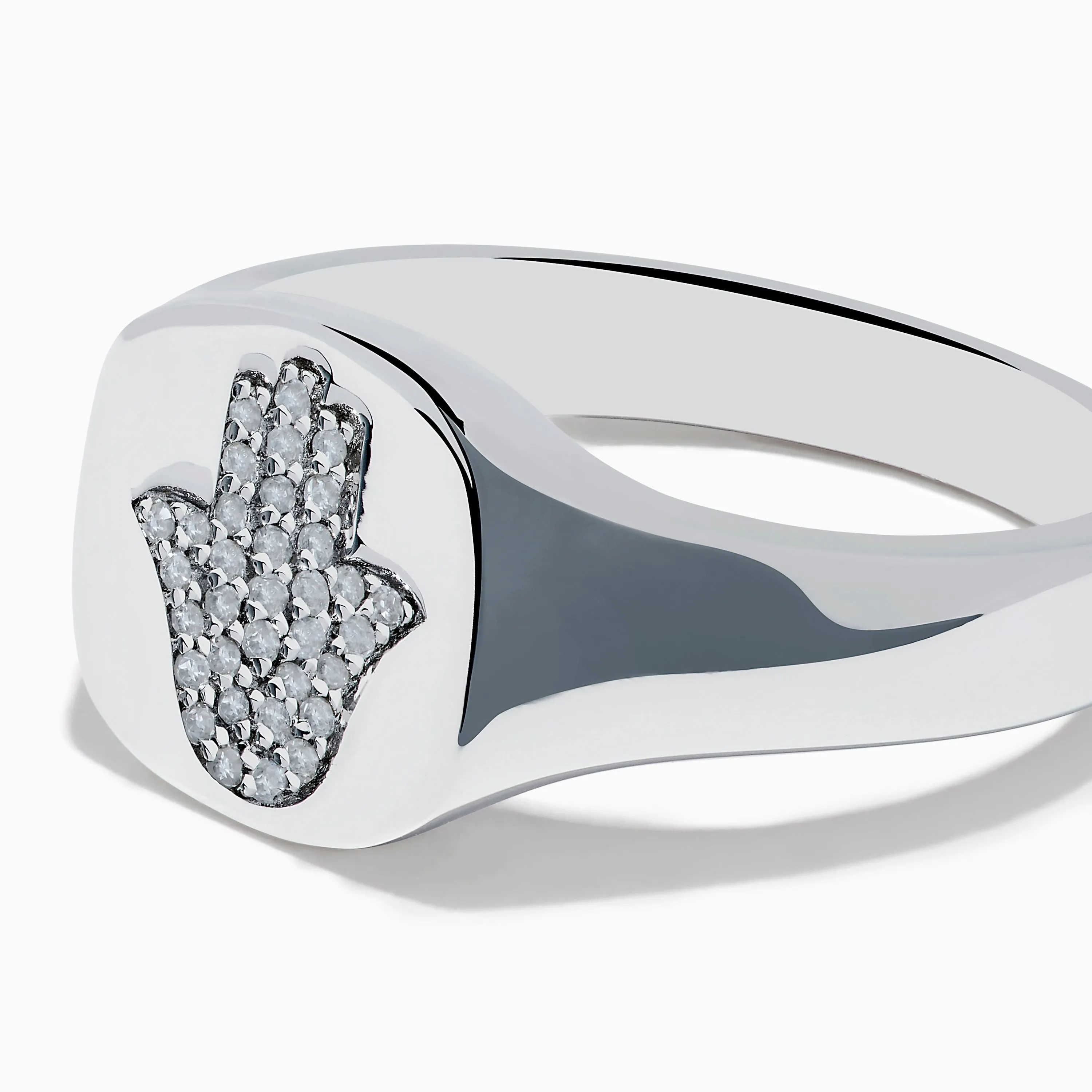 925 Sterling Silver Diamond Hamsa Ring sold by Effy product image thumbnail 2