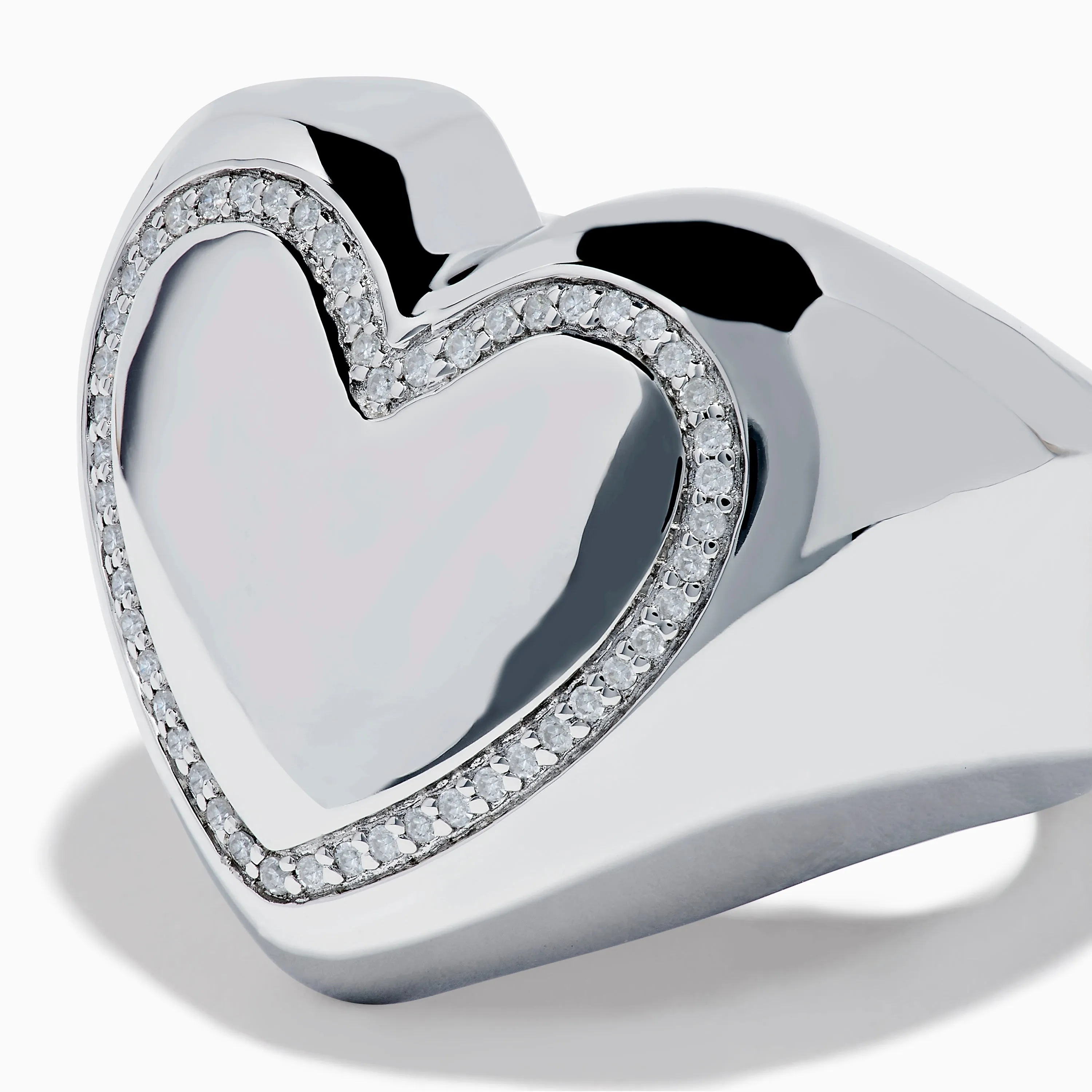 925 Sterling Silver Diamond Bubble Heart Ring sold by Effy product image thumbnail 2