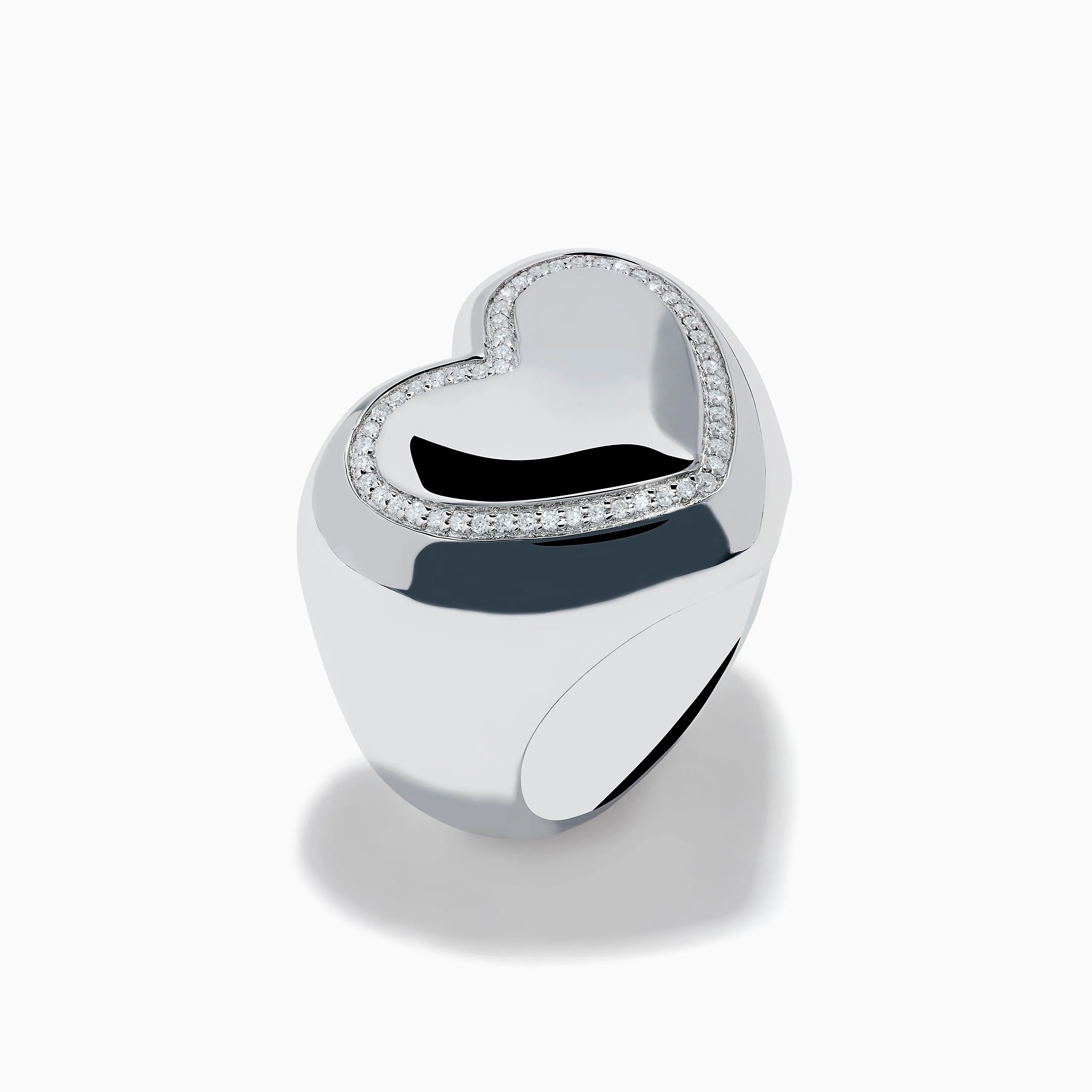 925 Sterling Silver Diamond Bubble Heart Ring sold by Effy product image thumbnail 4