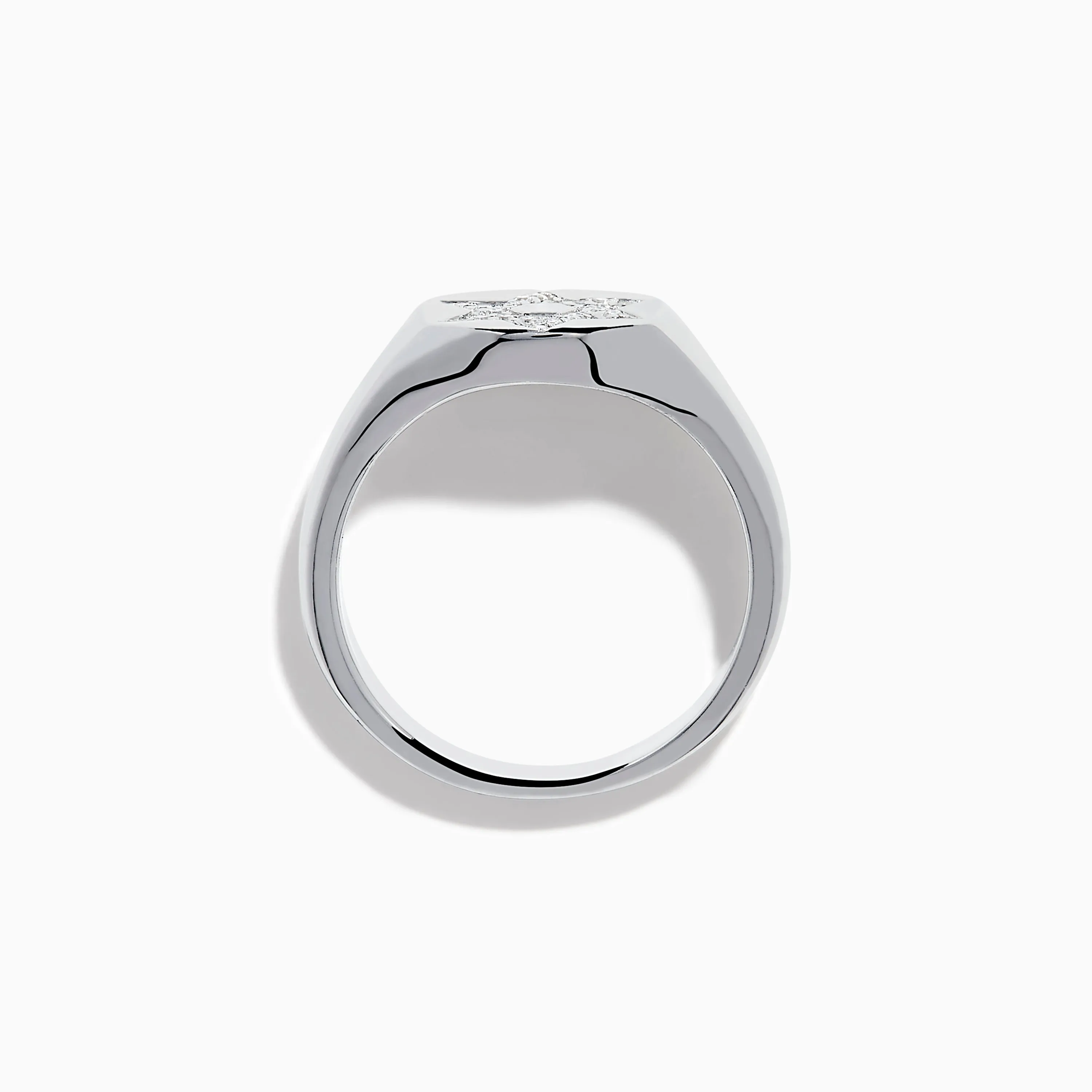 925 Sterling Silver Diamond Star of David Ring sold by Effy product image thumbnail 3