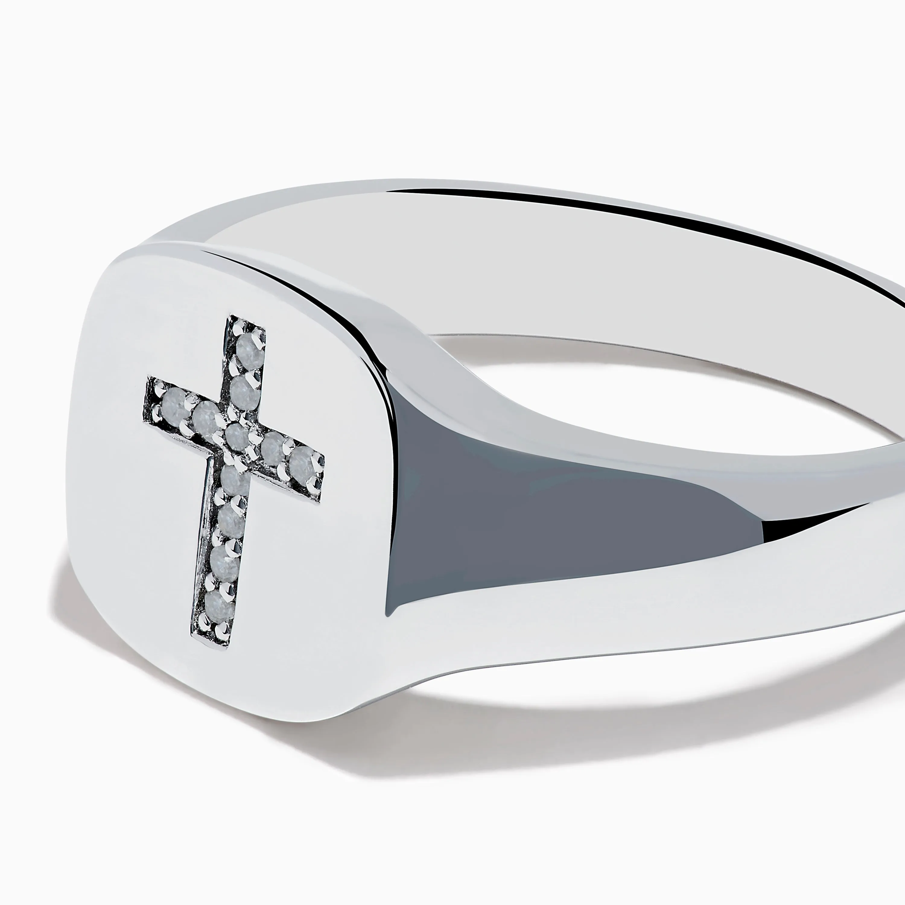 925 Sterling Silver Diamond Cross Ring sold by Effy product image thumbnail 2