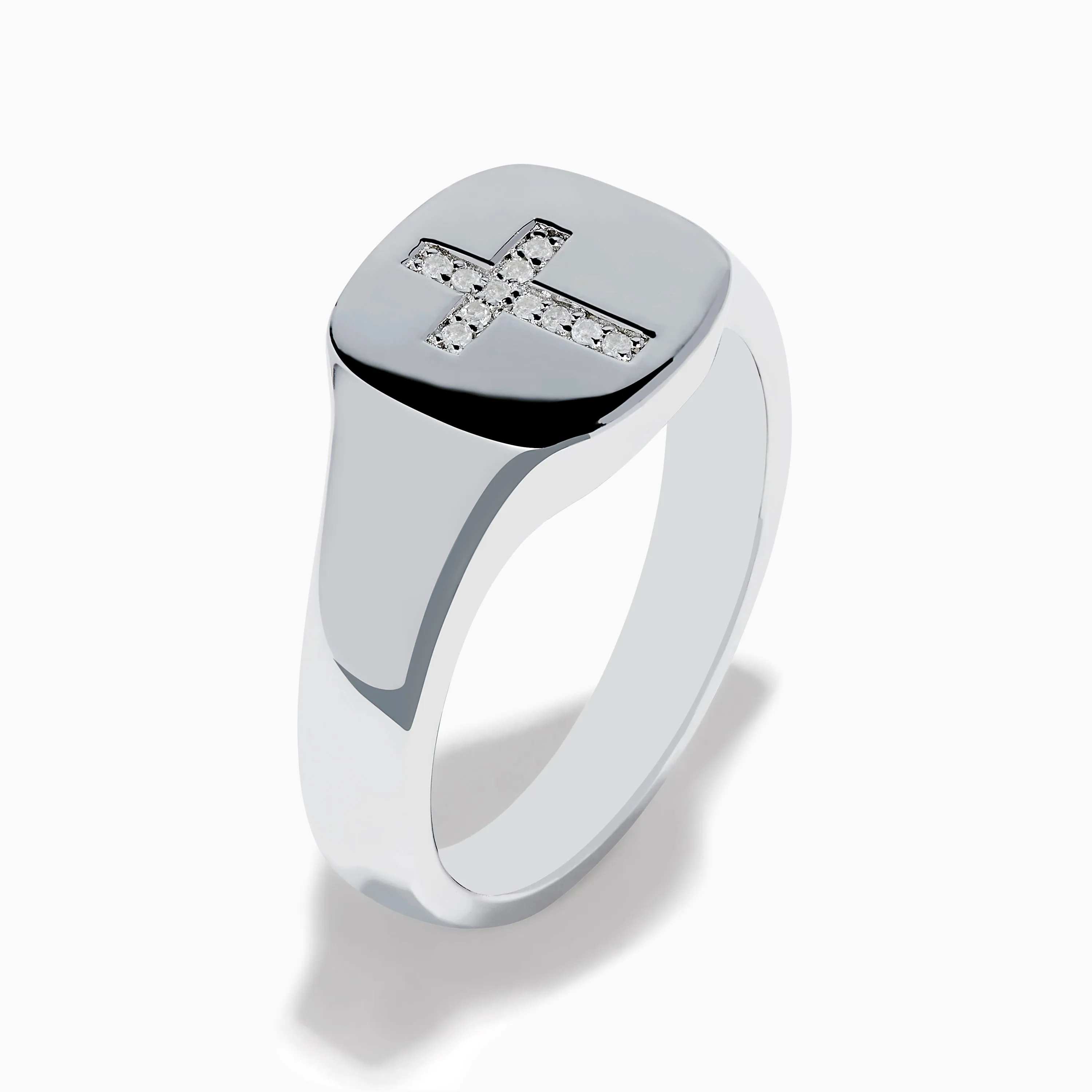 925 Sterling Silver Diamond Cross Ring sold by Effy product image thumbnail 4