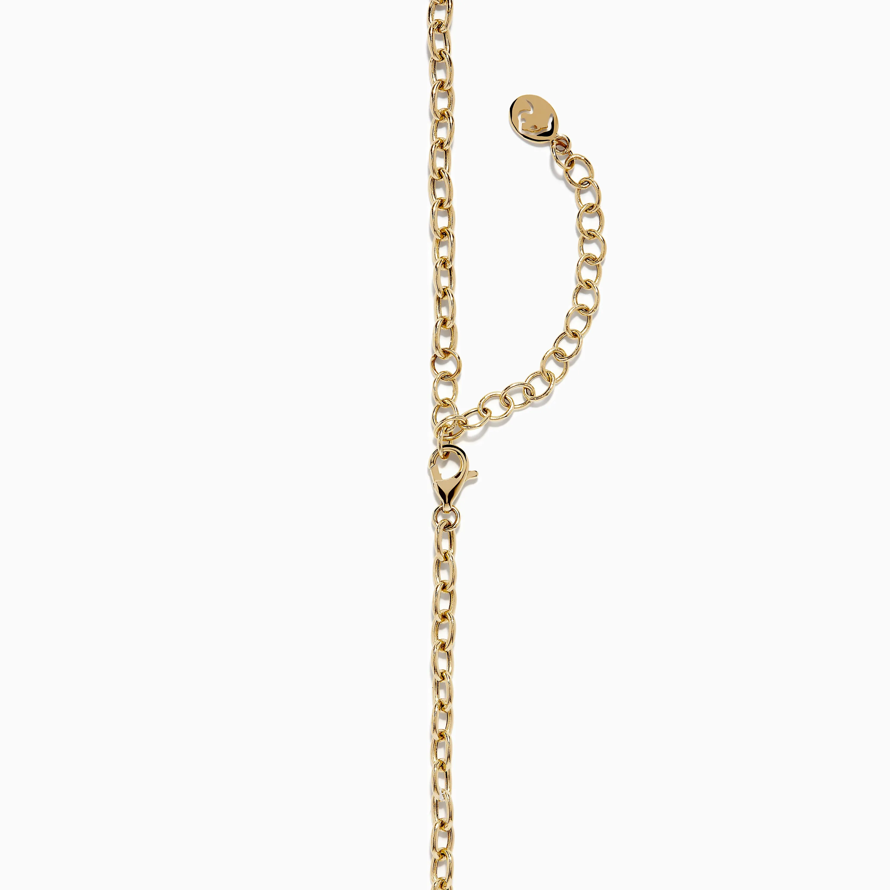 Mosaic 14K Yellow Gold Diamond and Multi Color Gemstone Statement Necklace sold by Effy product image thumbnail 5