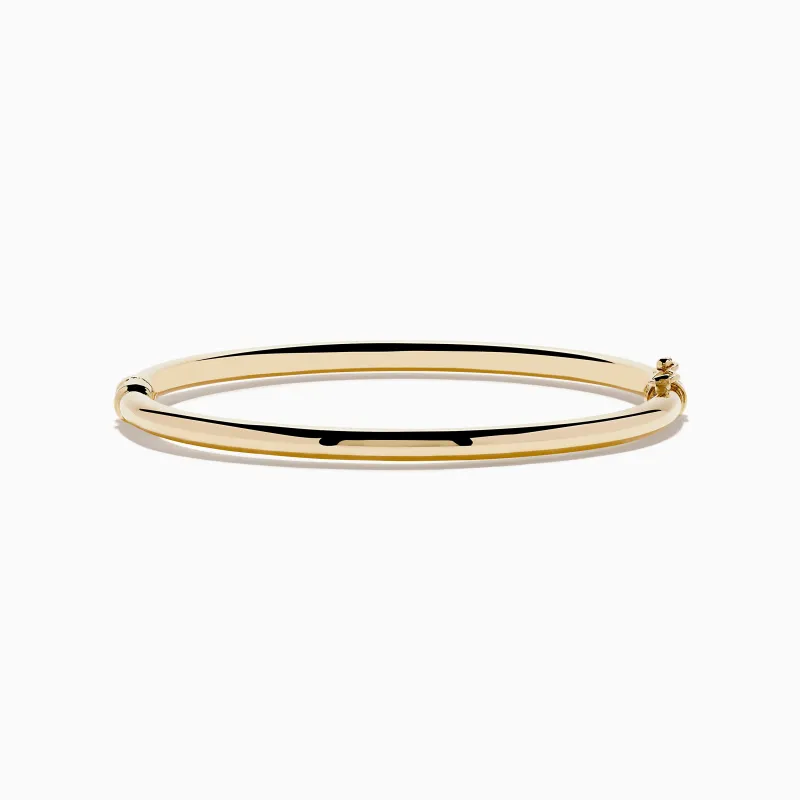 14K Yellow Gold Hollow Bangle sold by Effy