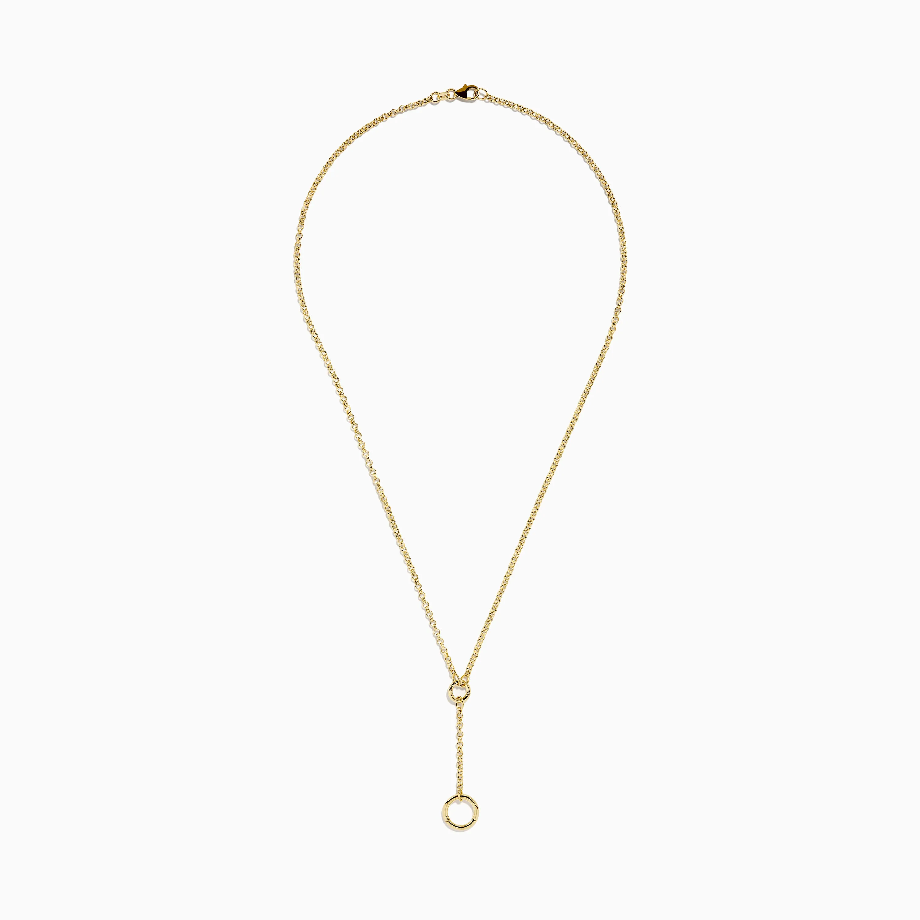 14K Yellow Gold Lariat Charm Holder Necklace sold by Effy product image thumbnail 3