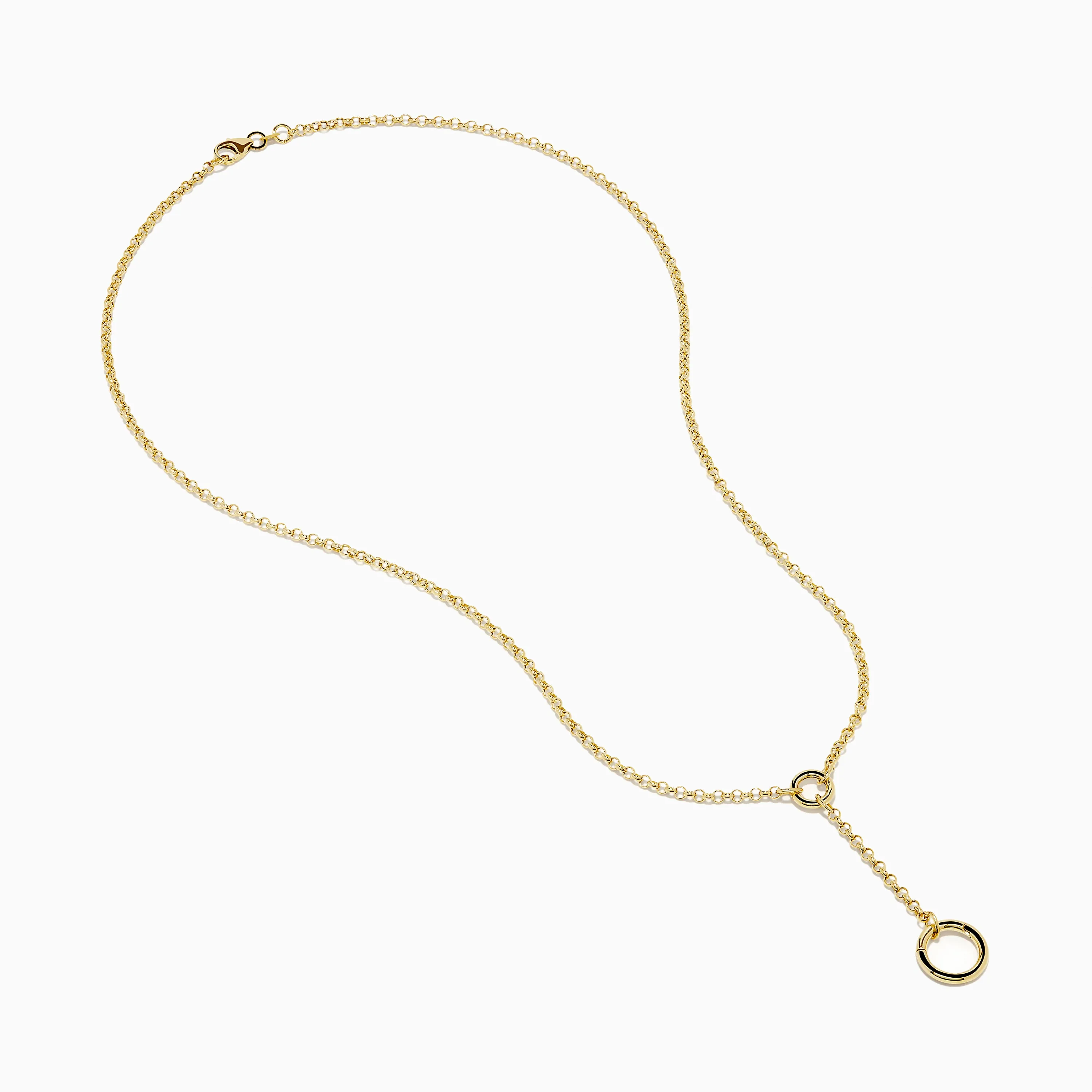 14K Yellow Gold Lariat Charm Holder Necklace sold by Effy product image thumbnail 2