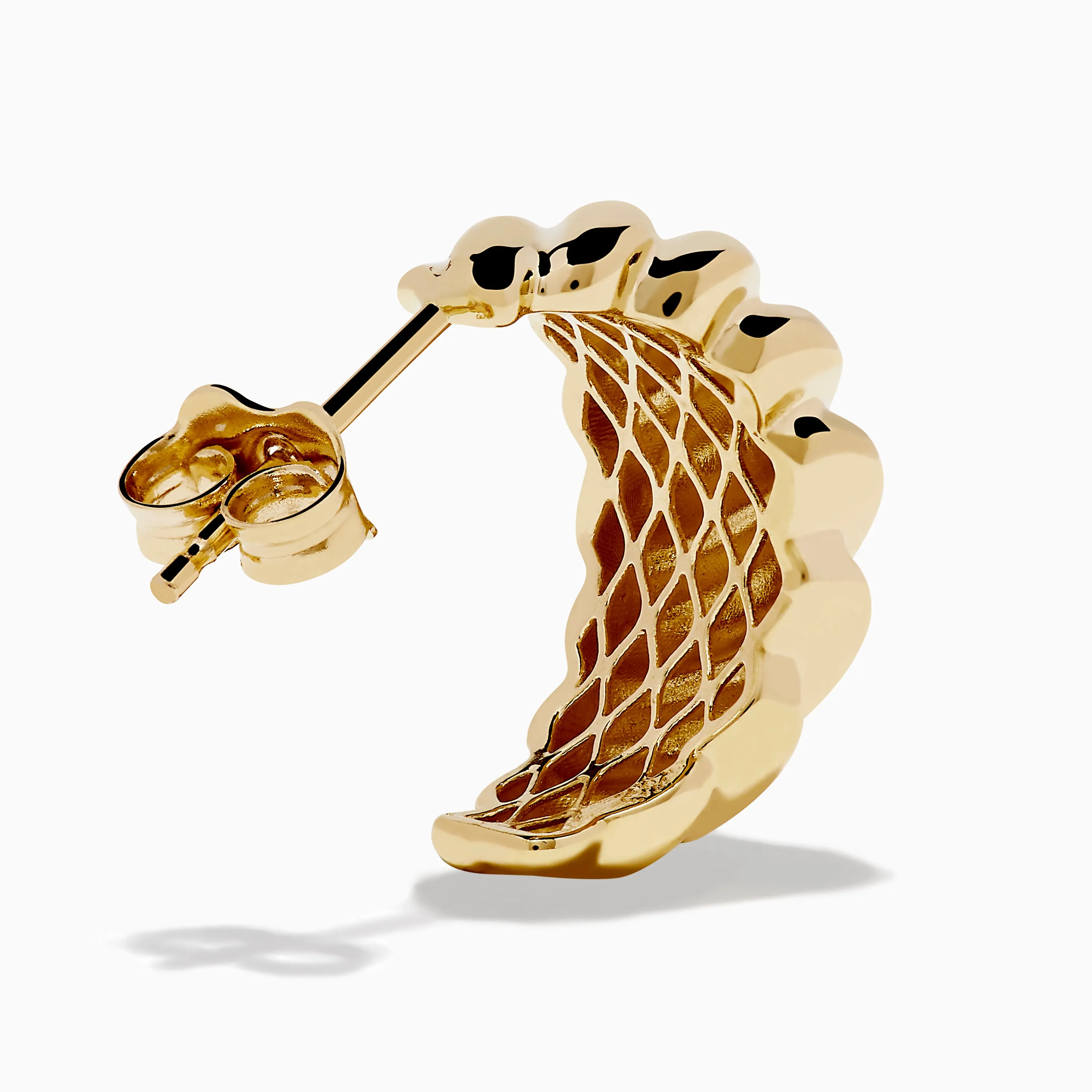 14K Yellow Gold Croissant Huggie Earrings sold by Effy product image thumbnail 4