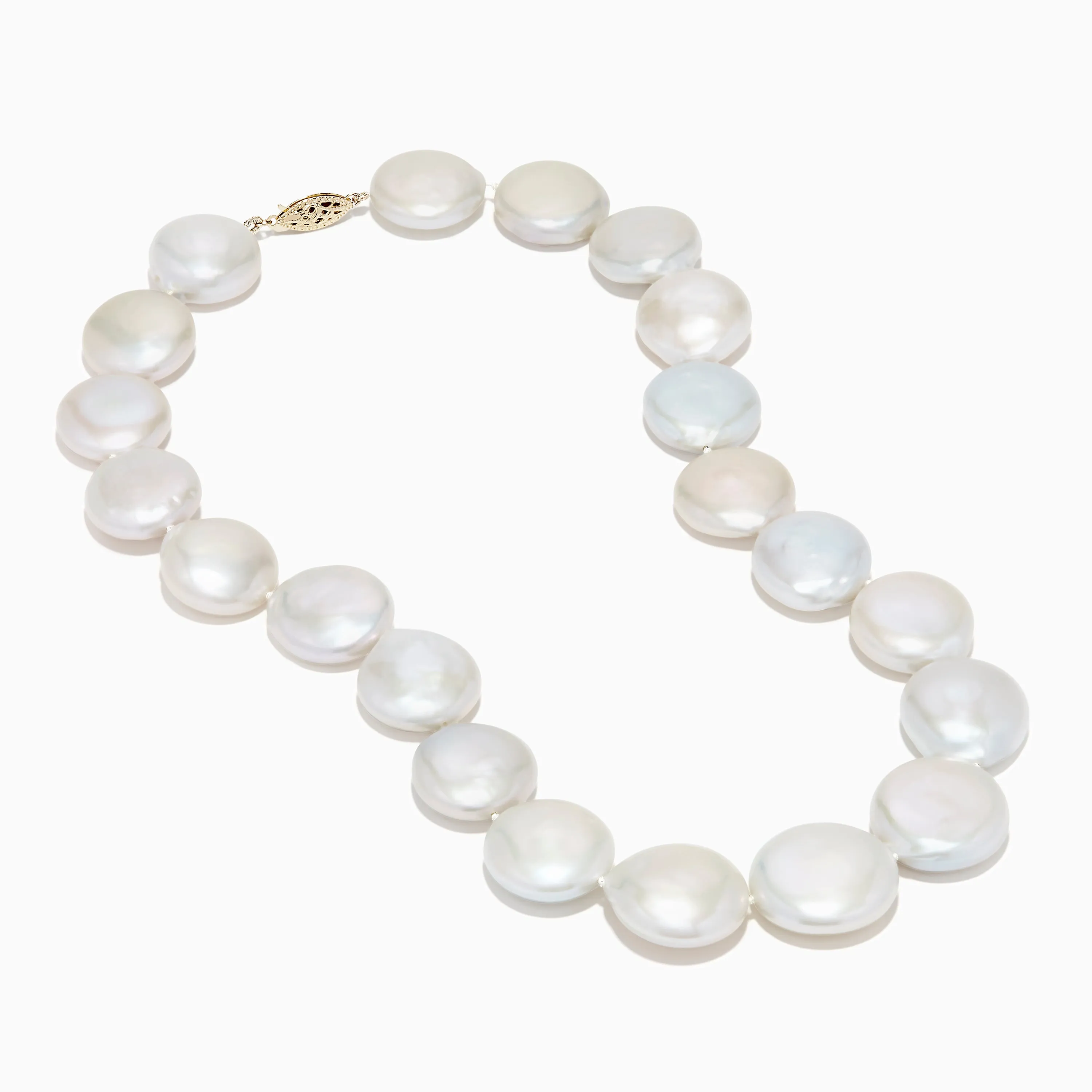 14K Yellow Gold Freshwater Coin Shape Pearl Necklace sold by Effy product image thumbnail 2