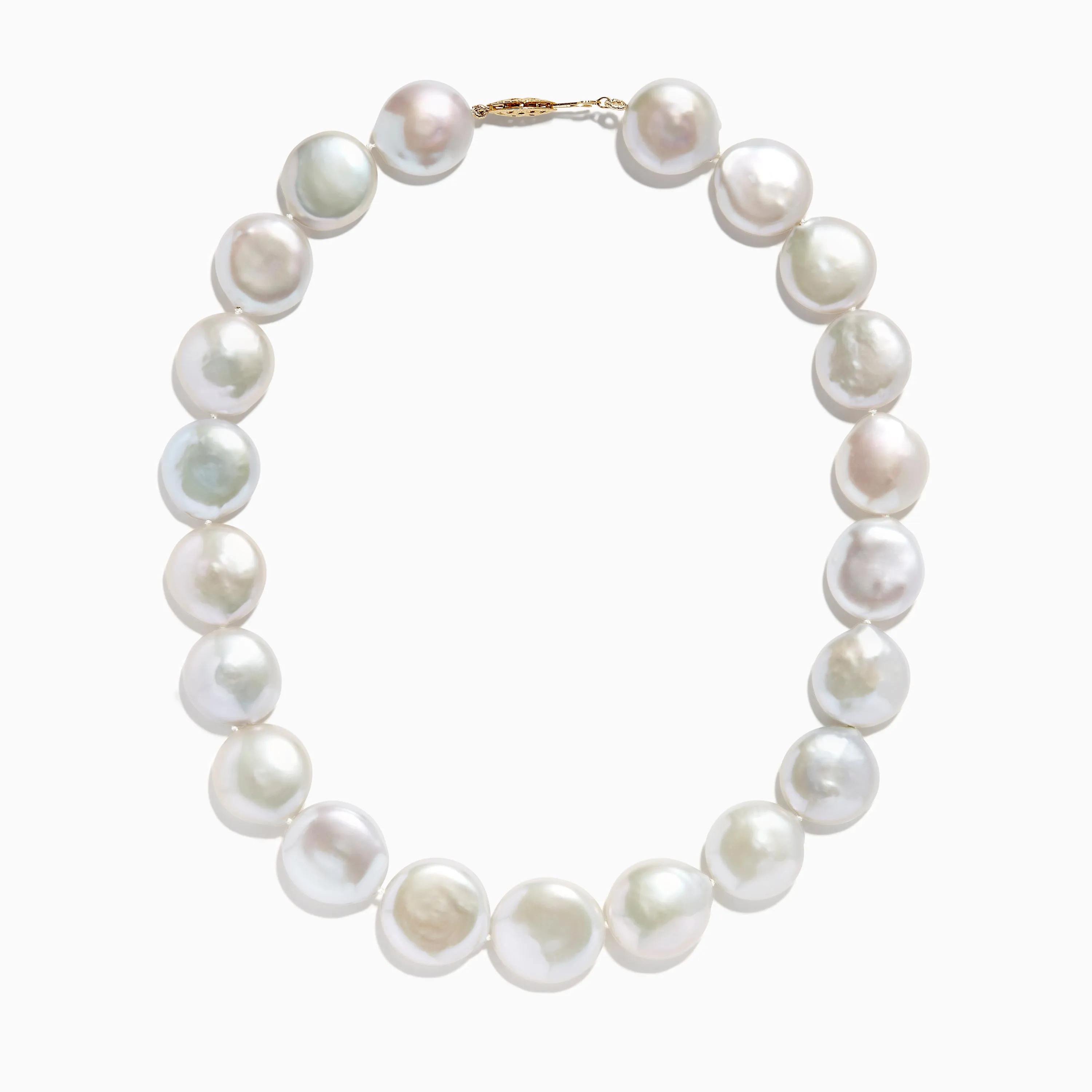 14K Yellow Gold Freshwater Coin Shape Pearl Necklace sold by Effy product image thumbnail 3