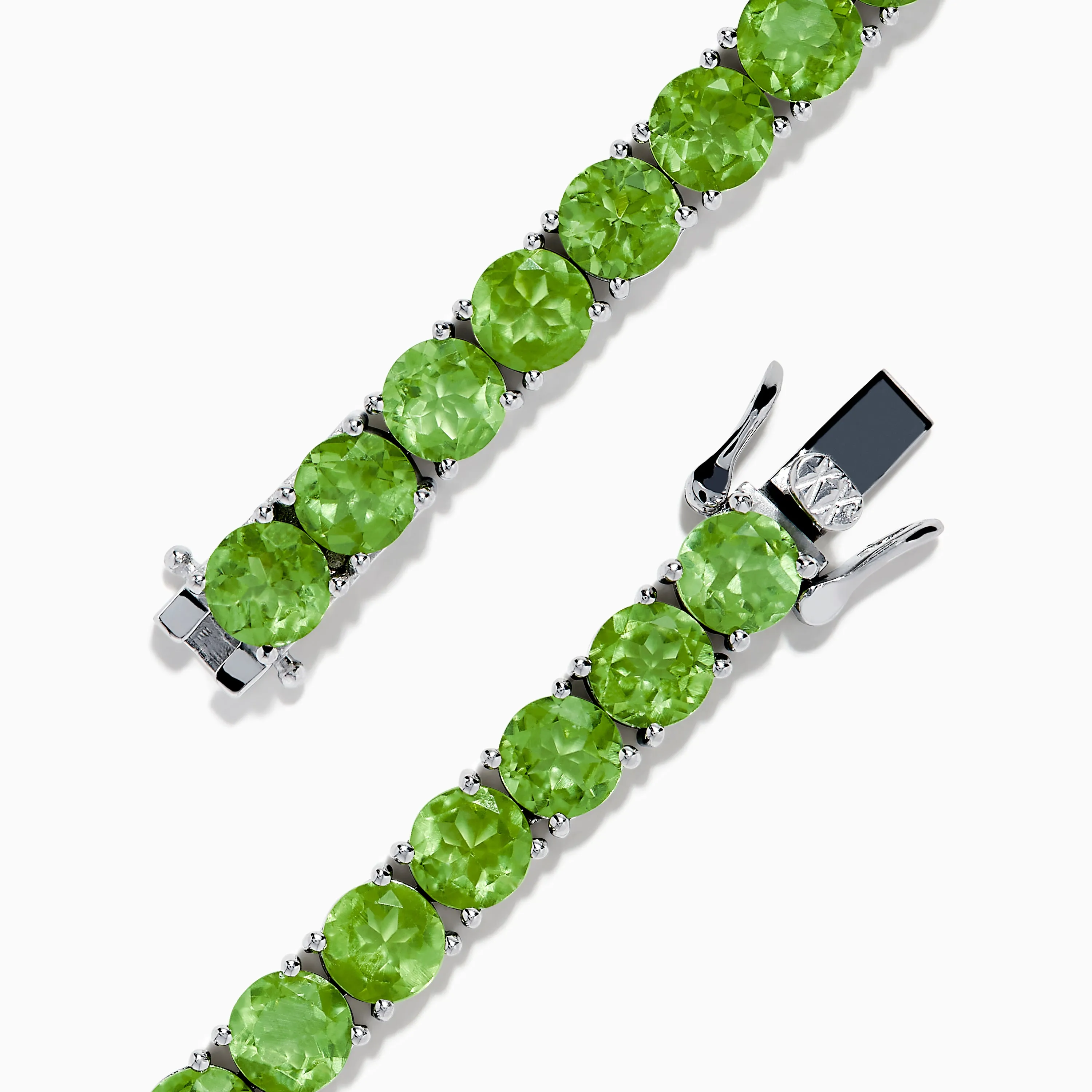 925 Sterling Silver Peridot Bracelet sold by Effy product image thumbnail 4