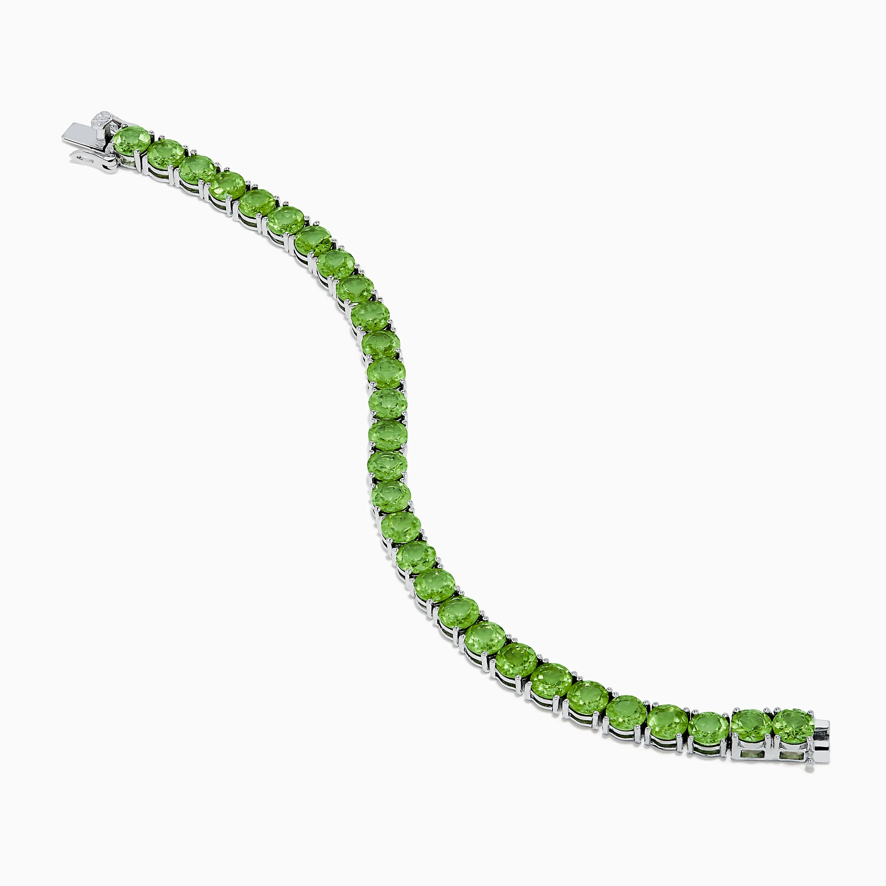 925 Sterling Silver Peridot Bracelet sold by Effy product image thumbnail 2