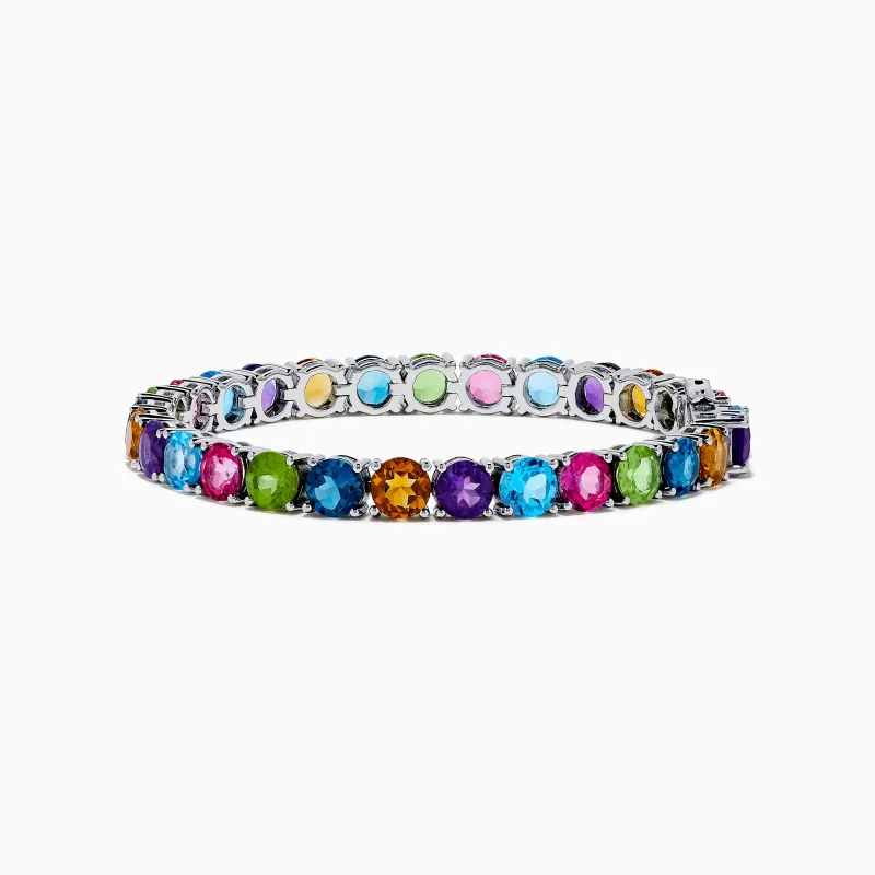 925 Sterling Silver Mix Stone Bracelet sold by Effy