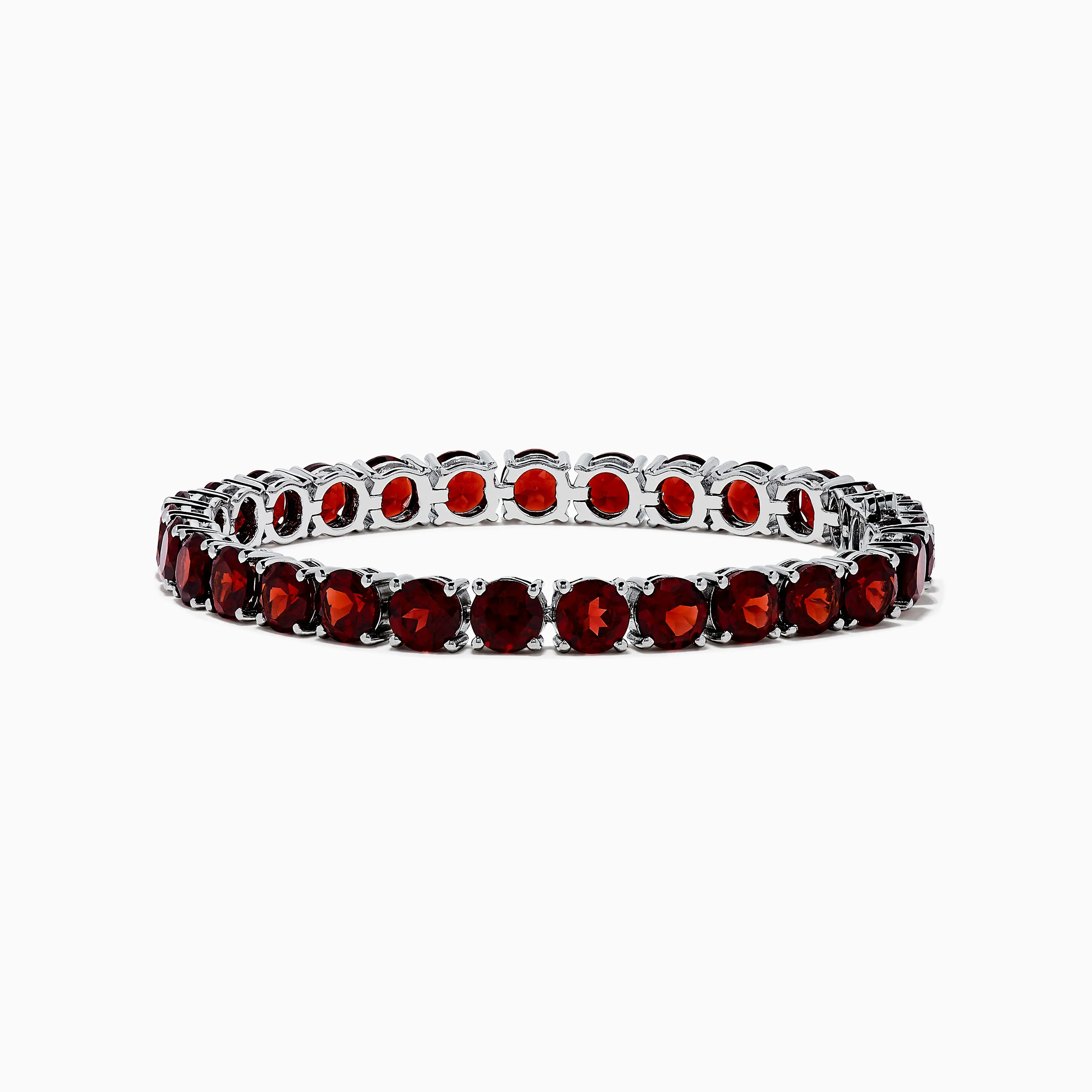 925 Sterling Silver Garnet Bracelet sold by Effy