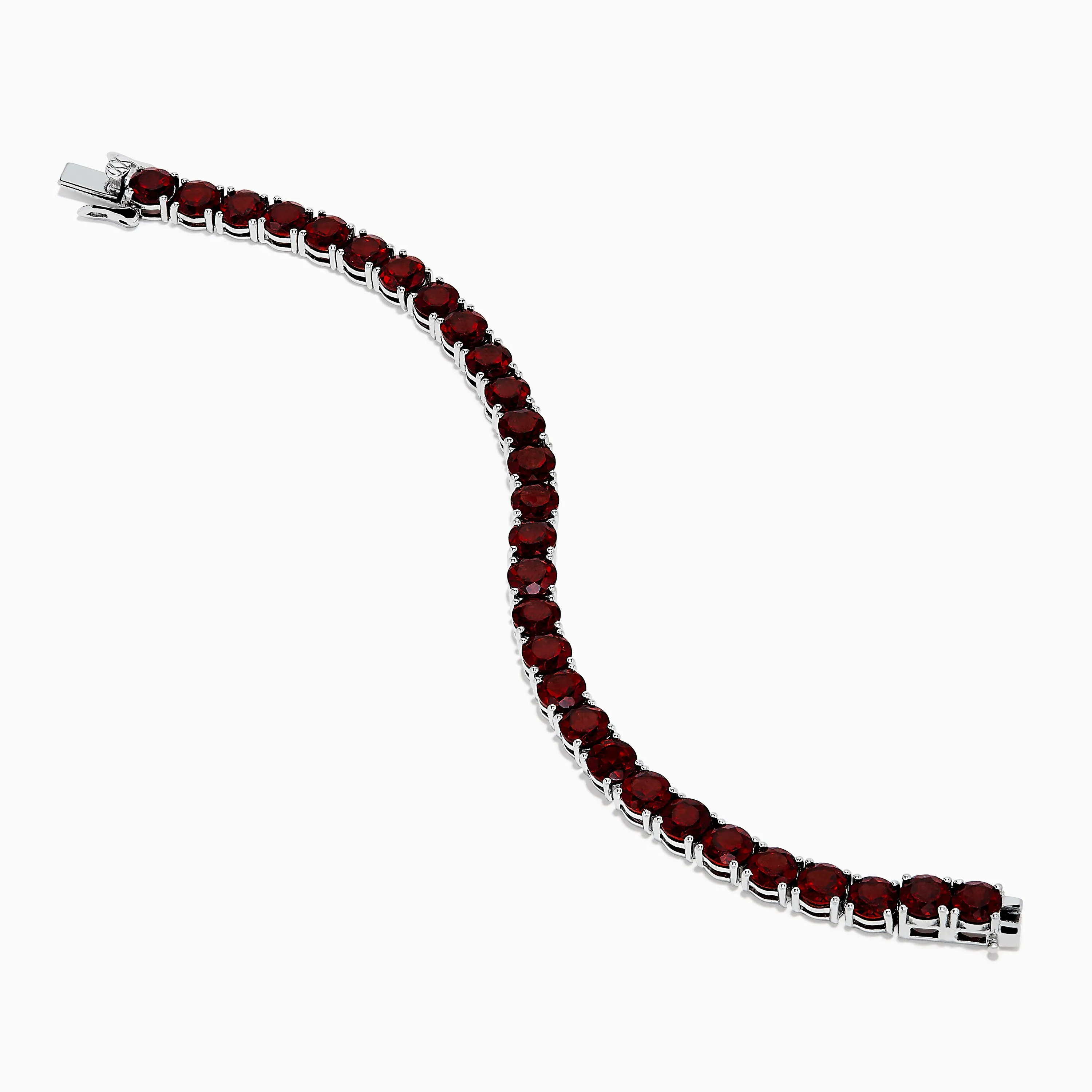 925 Sterling Silver Garnet Bracelet sold by Effy product image thumbnail 2