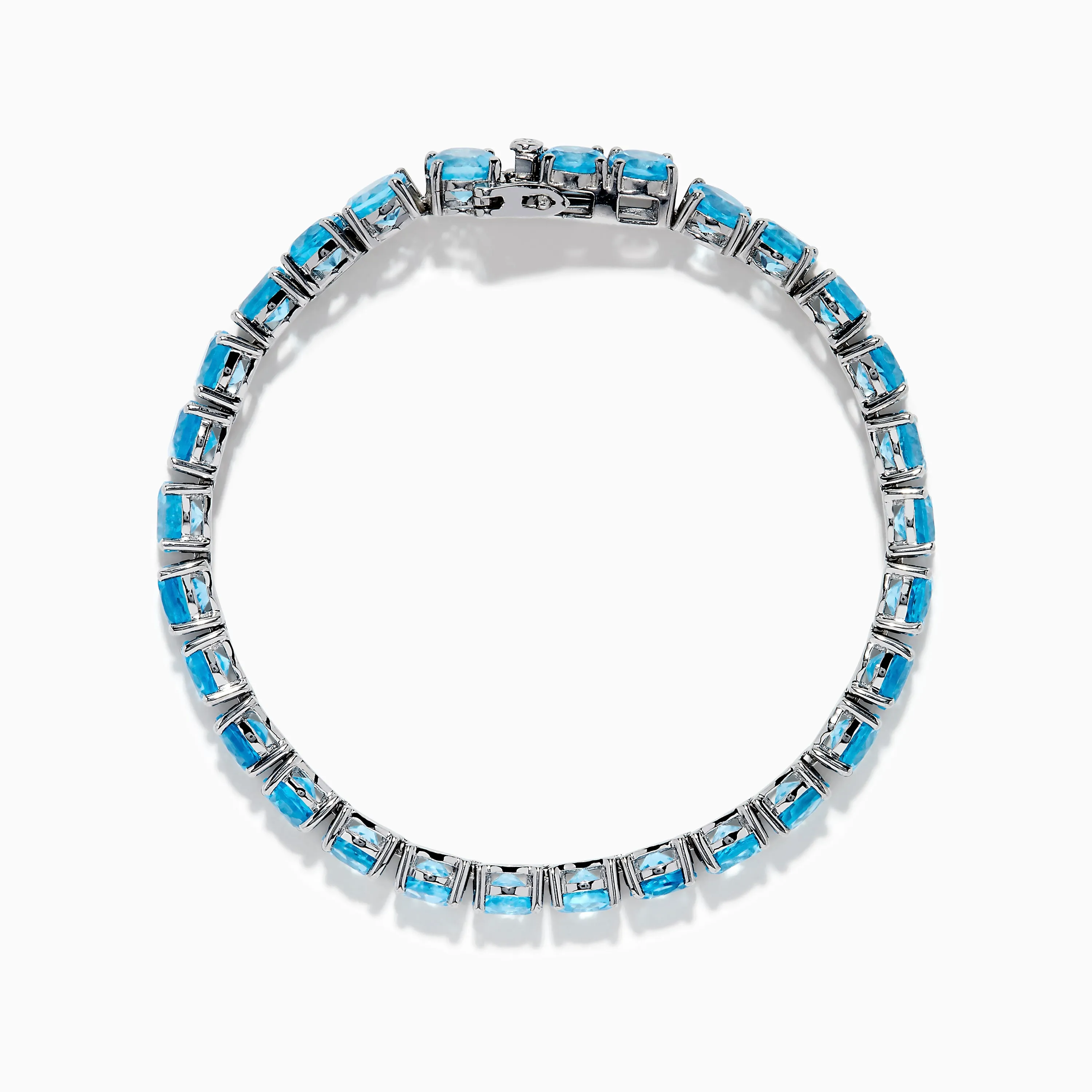 925 Sterling Silver Blue Topaz Bracelet sold by Effy product image thumbnail 3