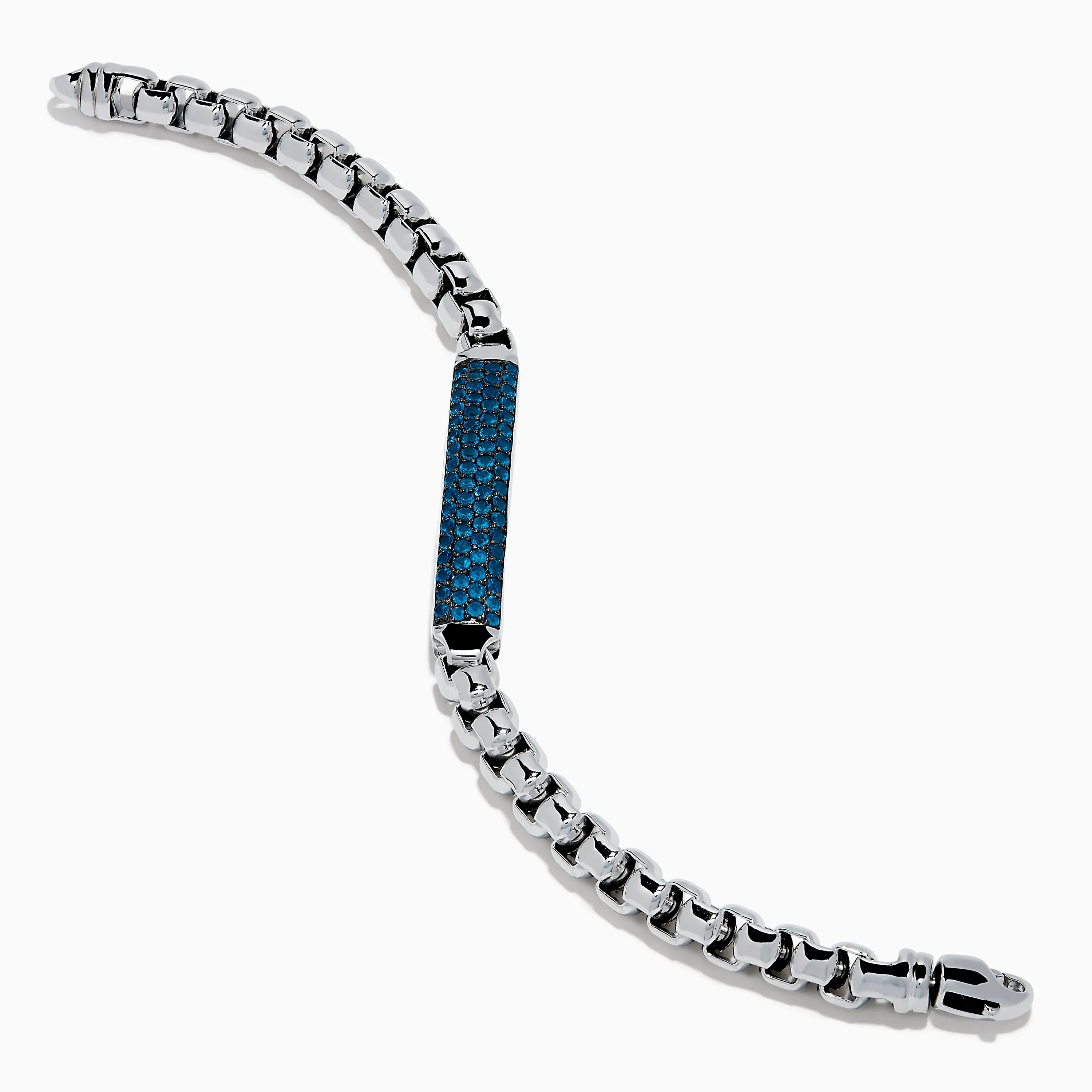 Men's 925 Sterling Silver London Blue Topaz Bracelet sold by Effy product image thumbnail 2