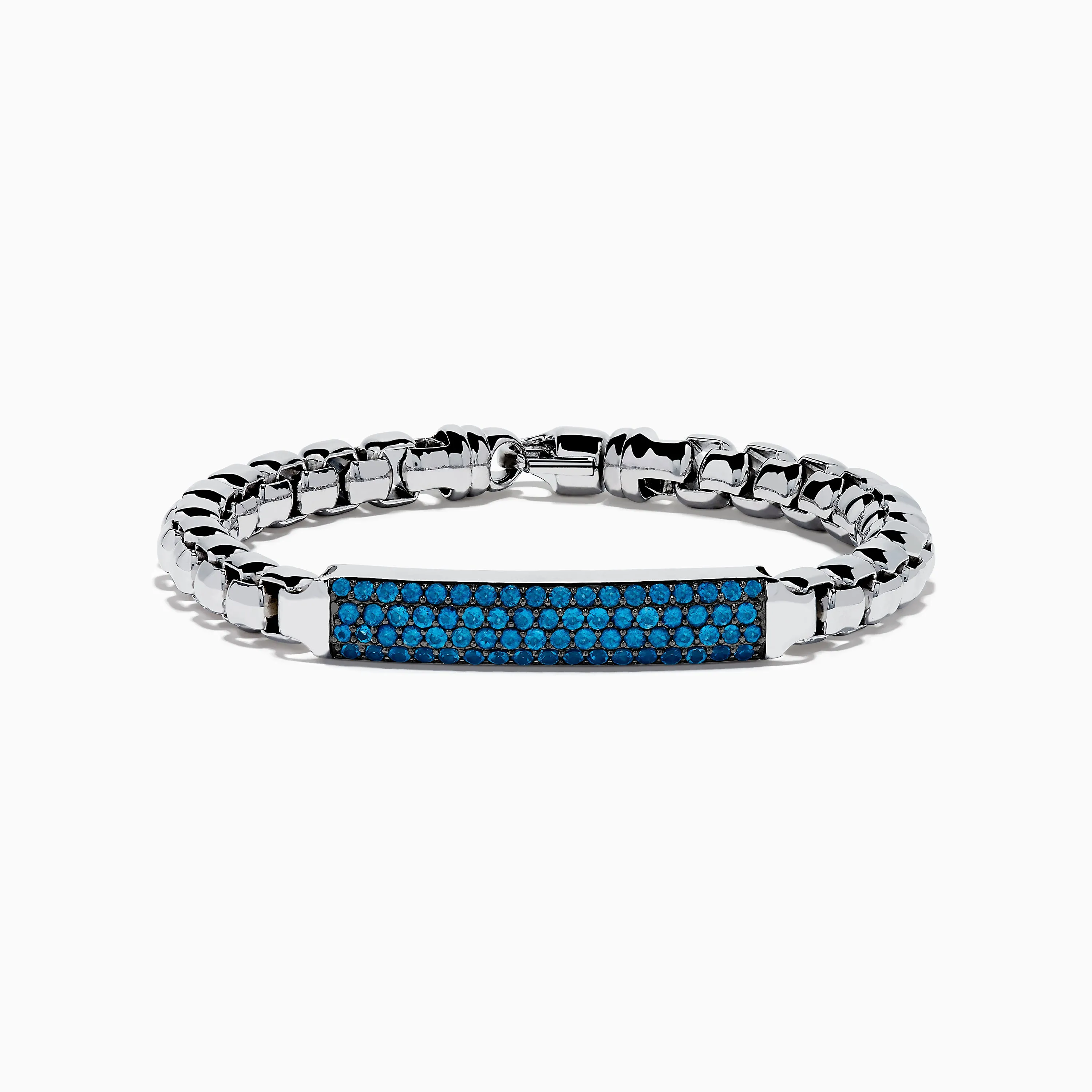 Men's 925 Sterling Silver London Blue Topaz Bracelet sold by Effy