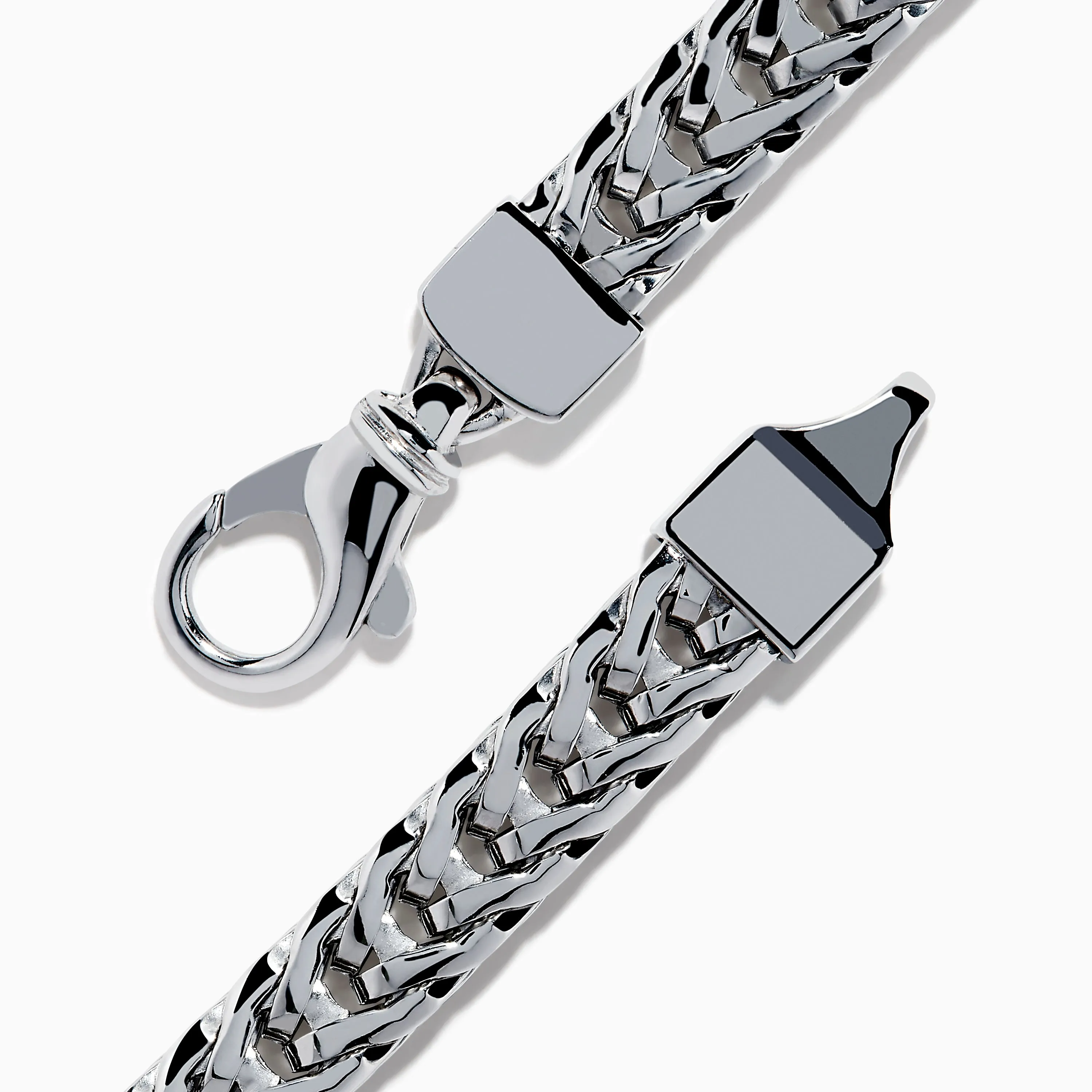 Men's 925 Sterling Silver Onyx and Black Diamond Bracelet sold by Effy product image thumbnail 4