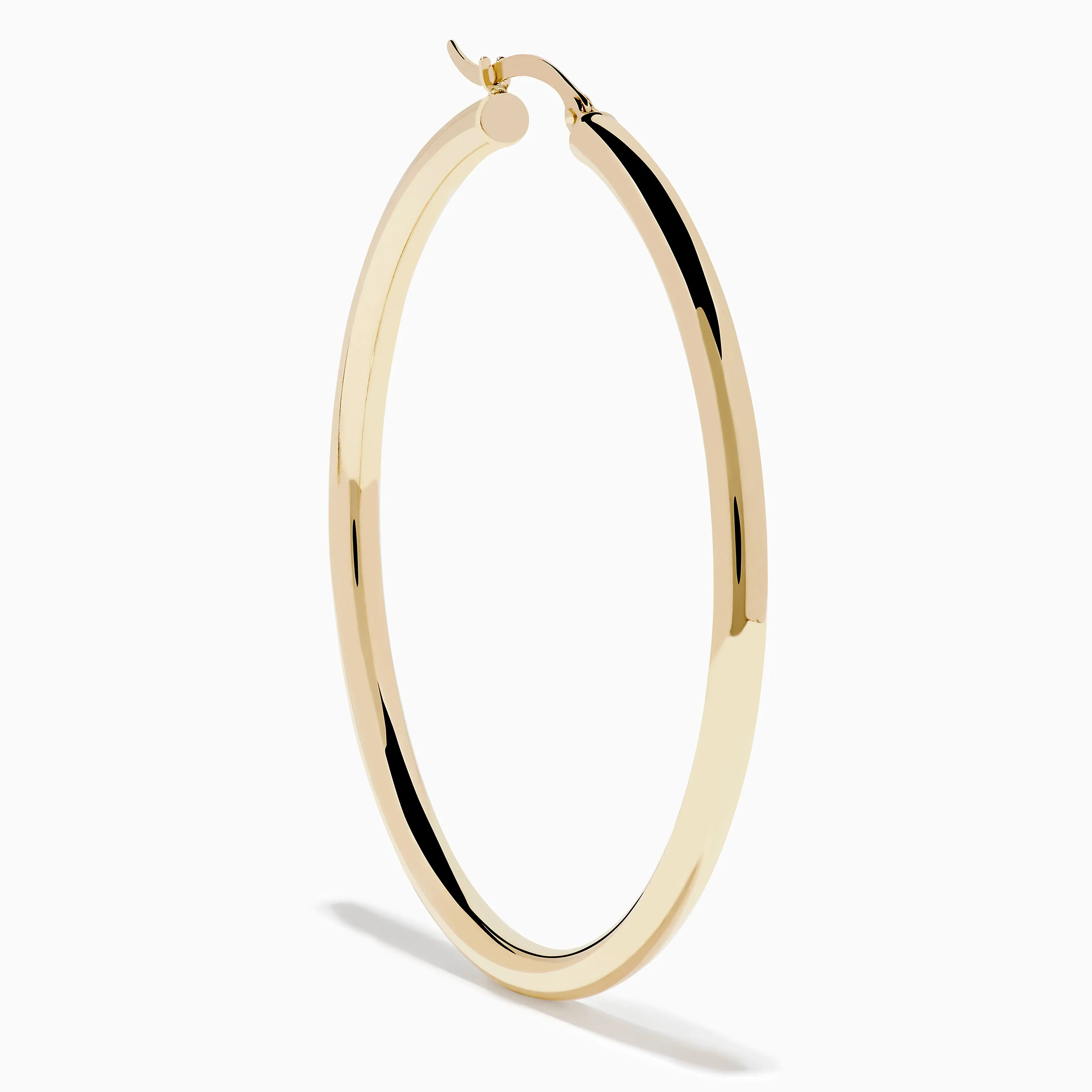 14K Yellow Gold Large Tube Hoop Earrings sold by Effy product image thumbnail 4