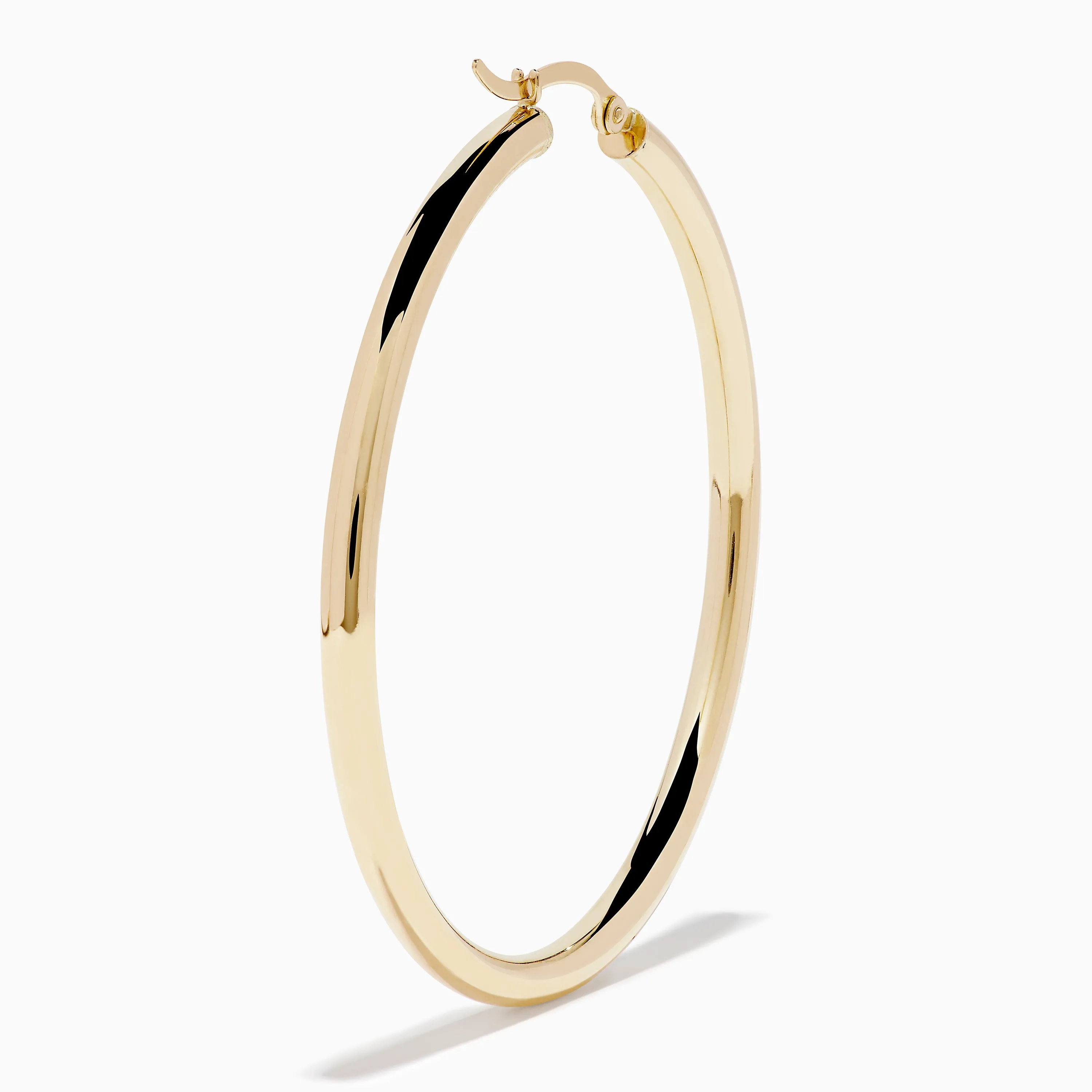 14K Yellow Gold Large Tube Hoop Earrings sold by Effy product image thumbnail 3