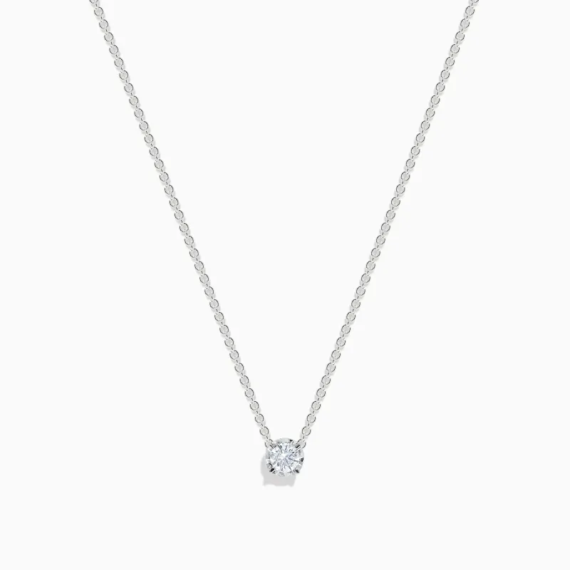 925 Sterling Silver Diamond Necklace sold by Effy