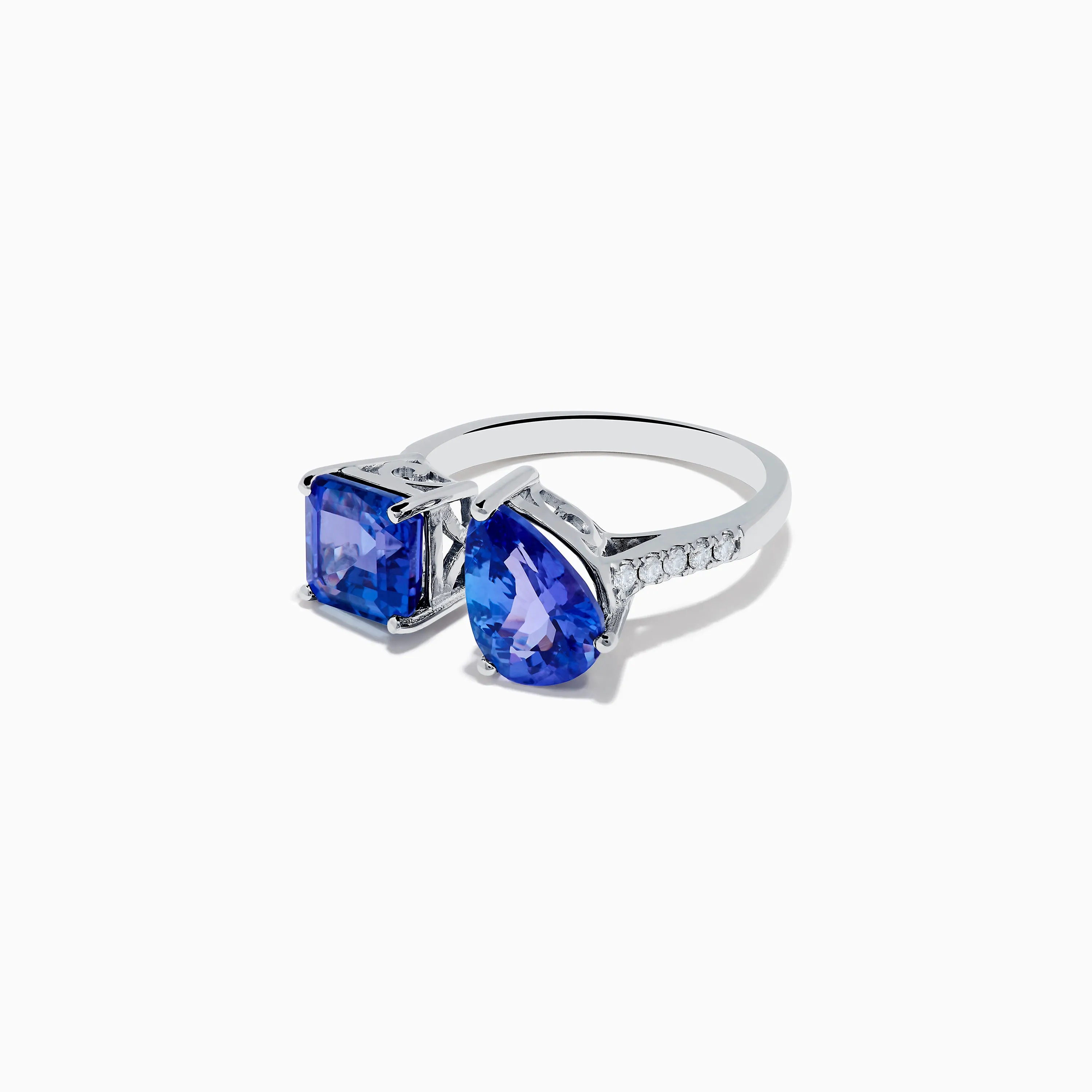 Nahla Siri 14K White Gold Tanzanite and Diamond Toi Et Moi Ring sold by Effy product image thumbnail 2