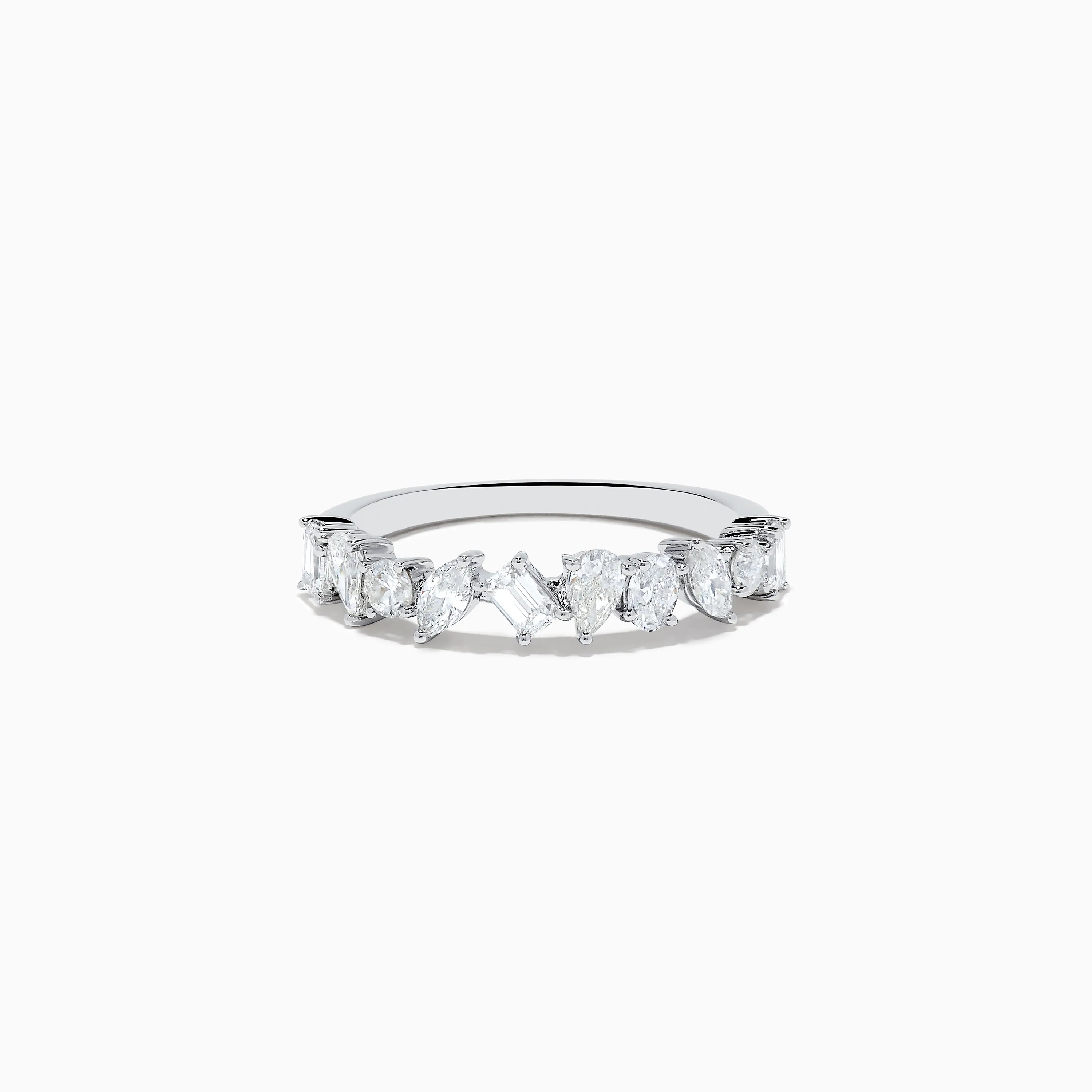 14K White Gold Mix Shape Diamond Ring sold by Effy