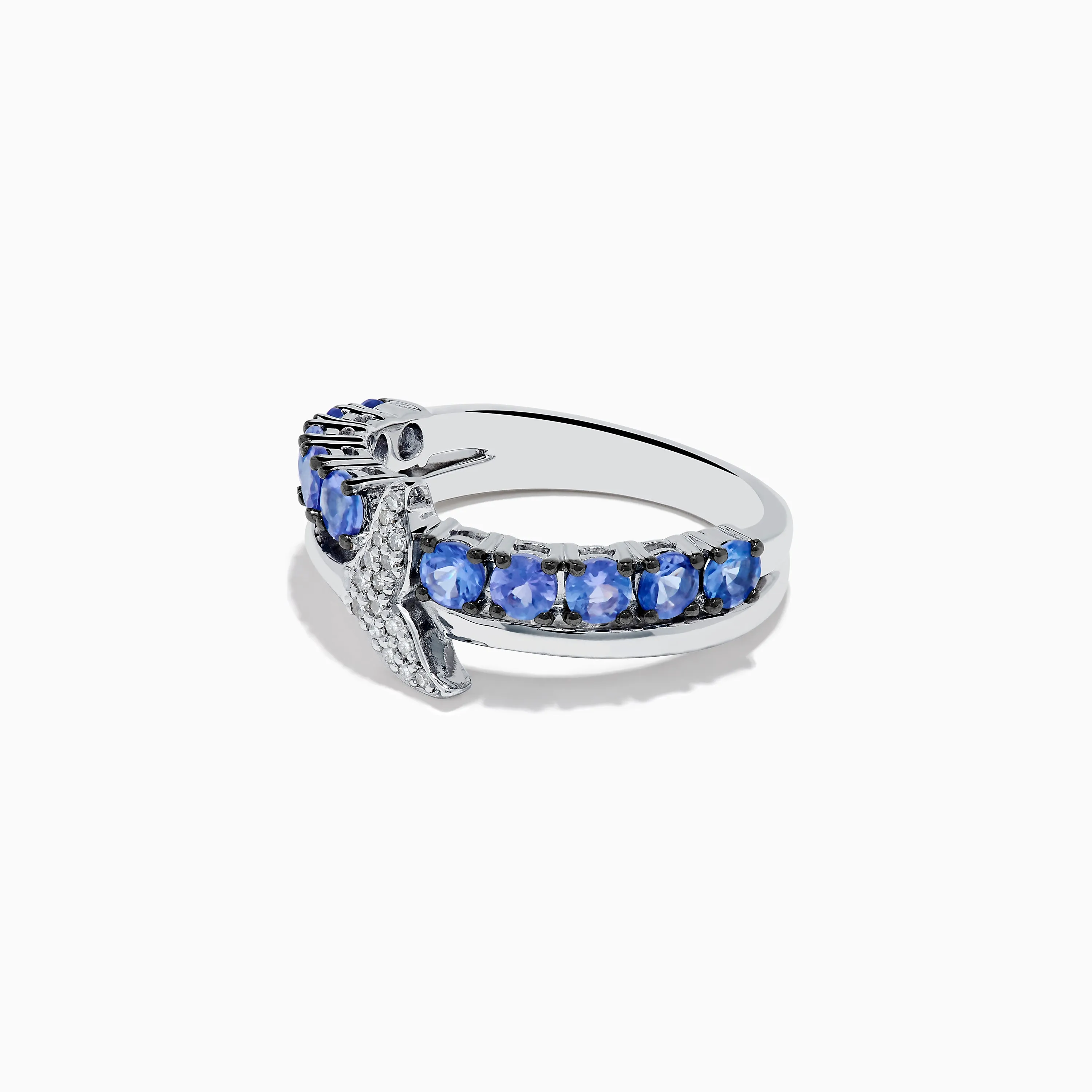 925 Sterling Silver Tanzanite and Diamond Fin Ring sold by Effy product image thumbnail 2