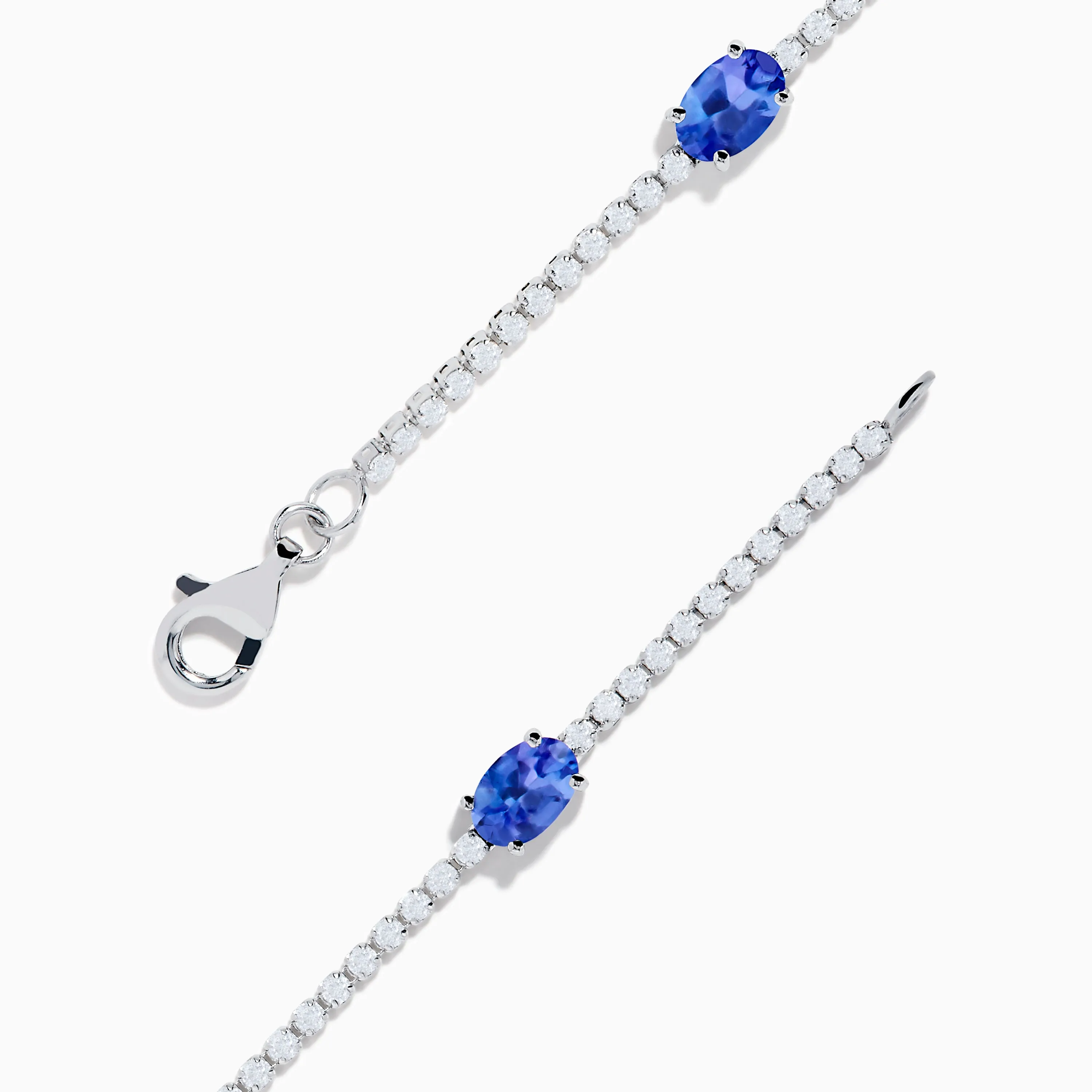 Nahla Siri 14K White Gold Tanzanite and Diamond Tennis Bracelet sold by Effy product image thumbnail 2