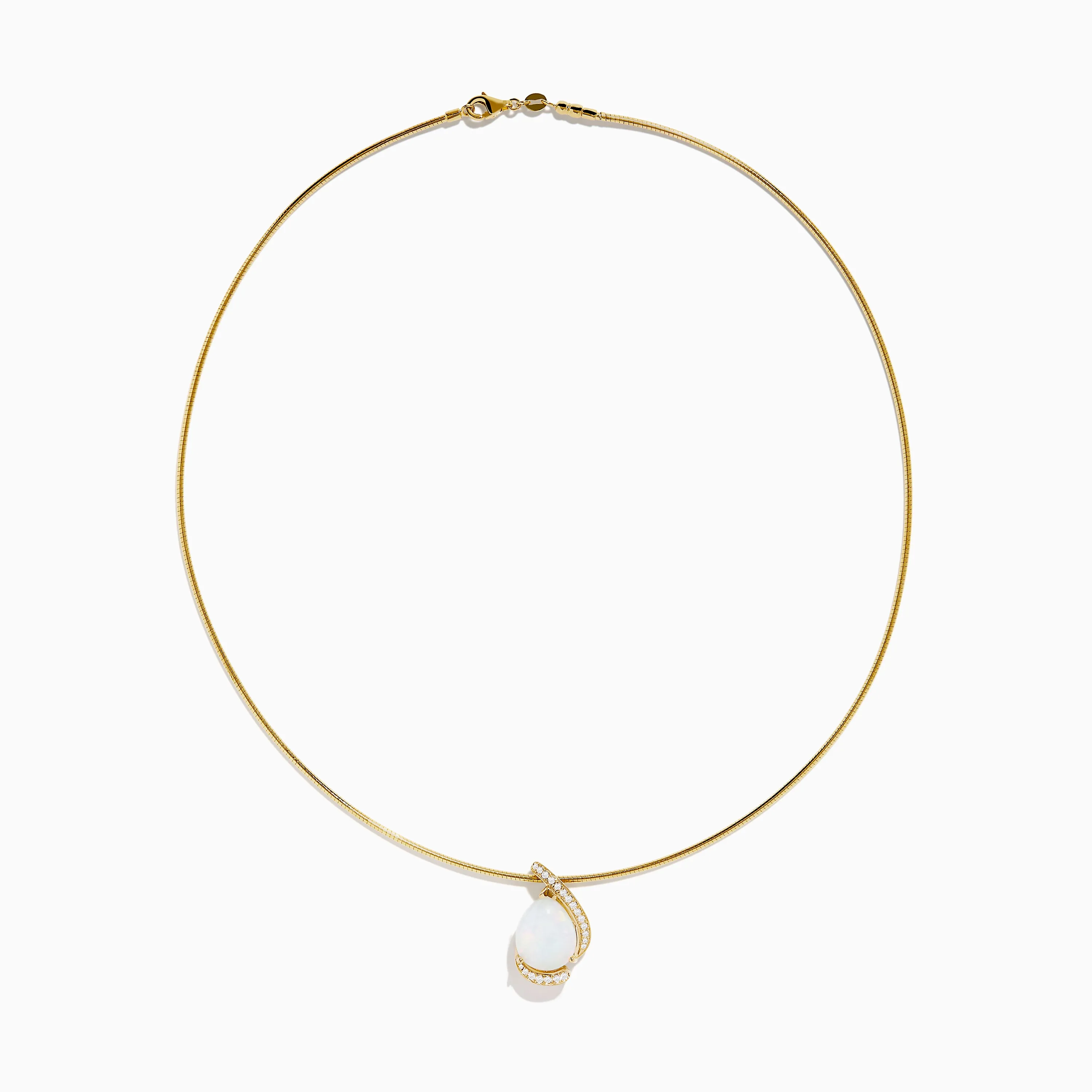 Aurora 14K Yellow Gold Opal and Diamond Snake Chain sold by Effy product image thumbnail 2