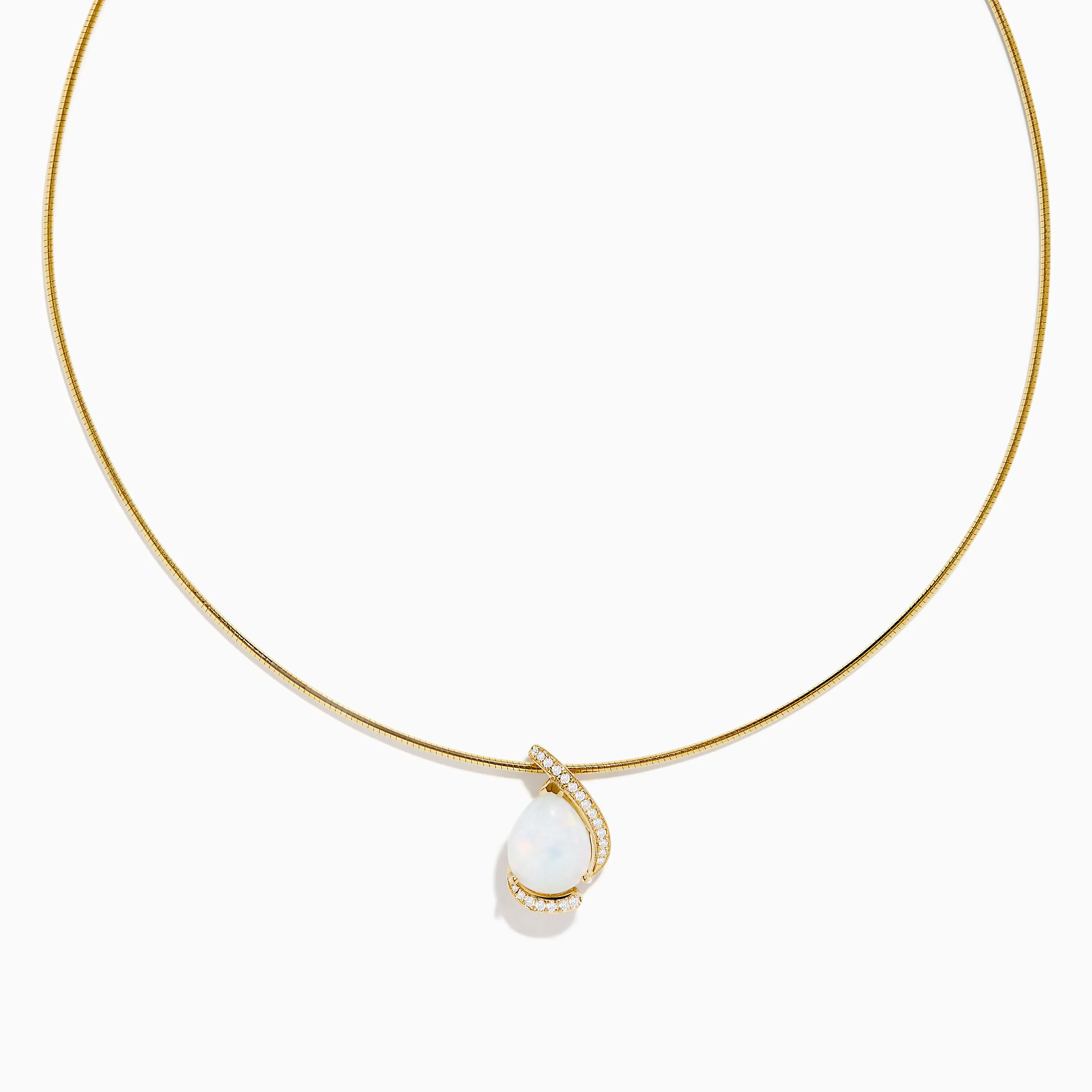 Aurora 14K Yellow Gold Opal and Diamond Snake Chain sold by Effy