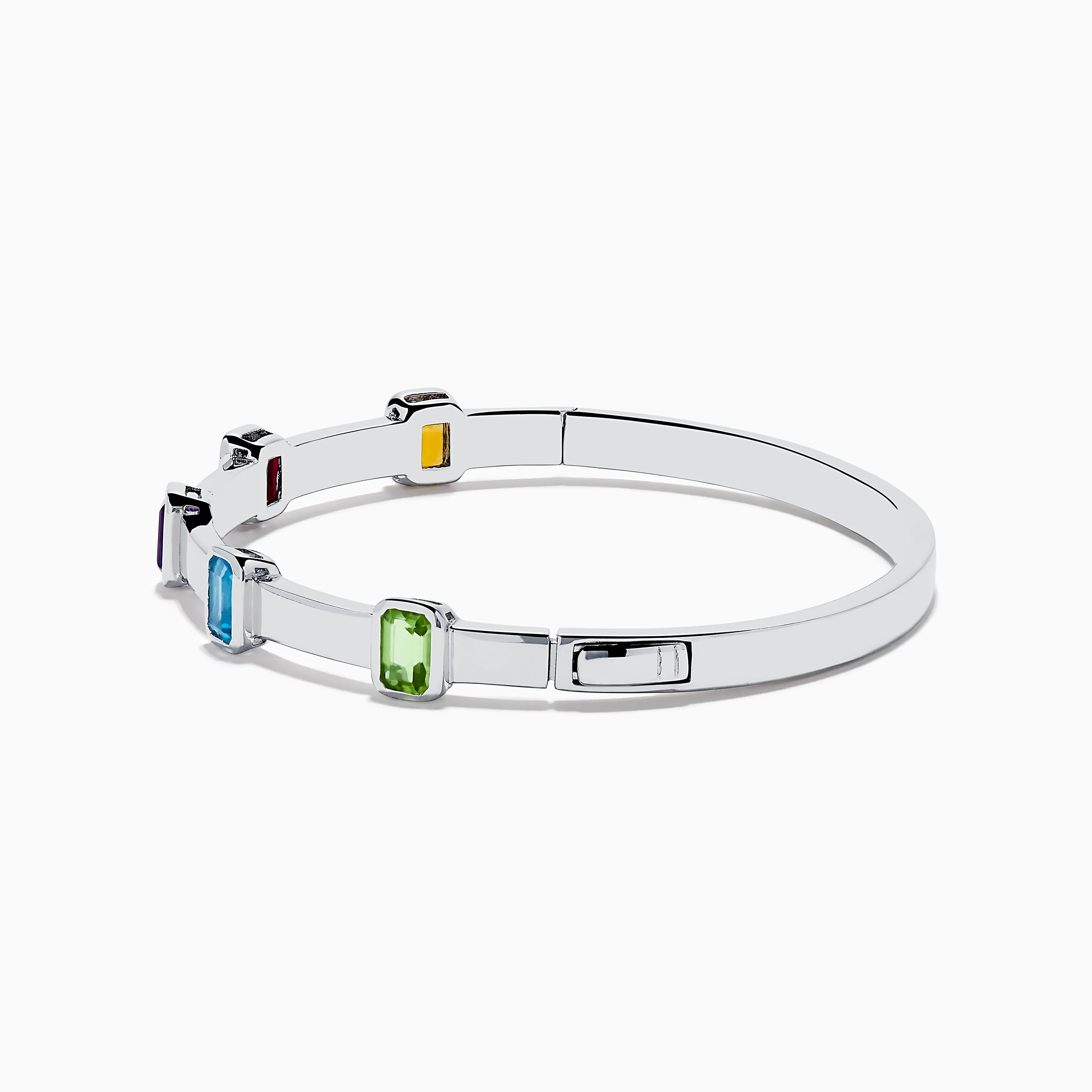 Mosaic 925 Sterling Silver Multicolor Gemstone Bangle sold by Effy product image thumbnail 2
