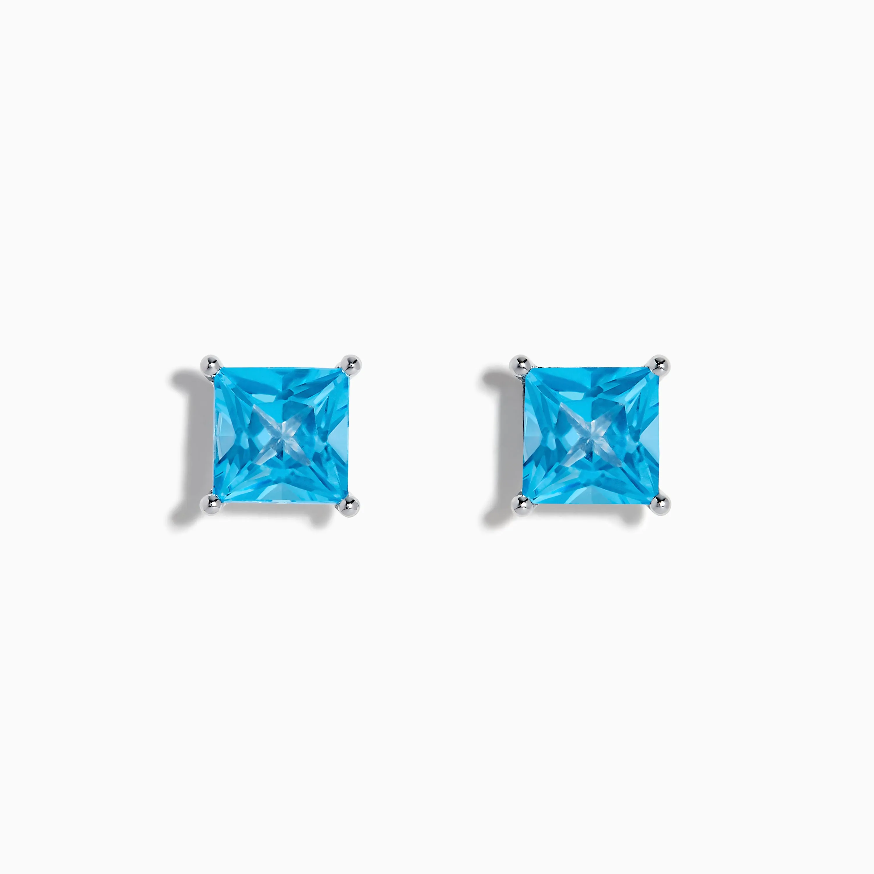 Ocean Bleu 14K White Gold Blue Topaz Stud Earrings sold by Effy