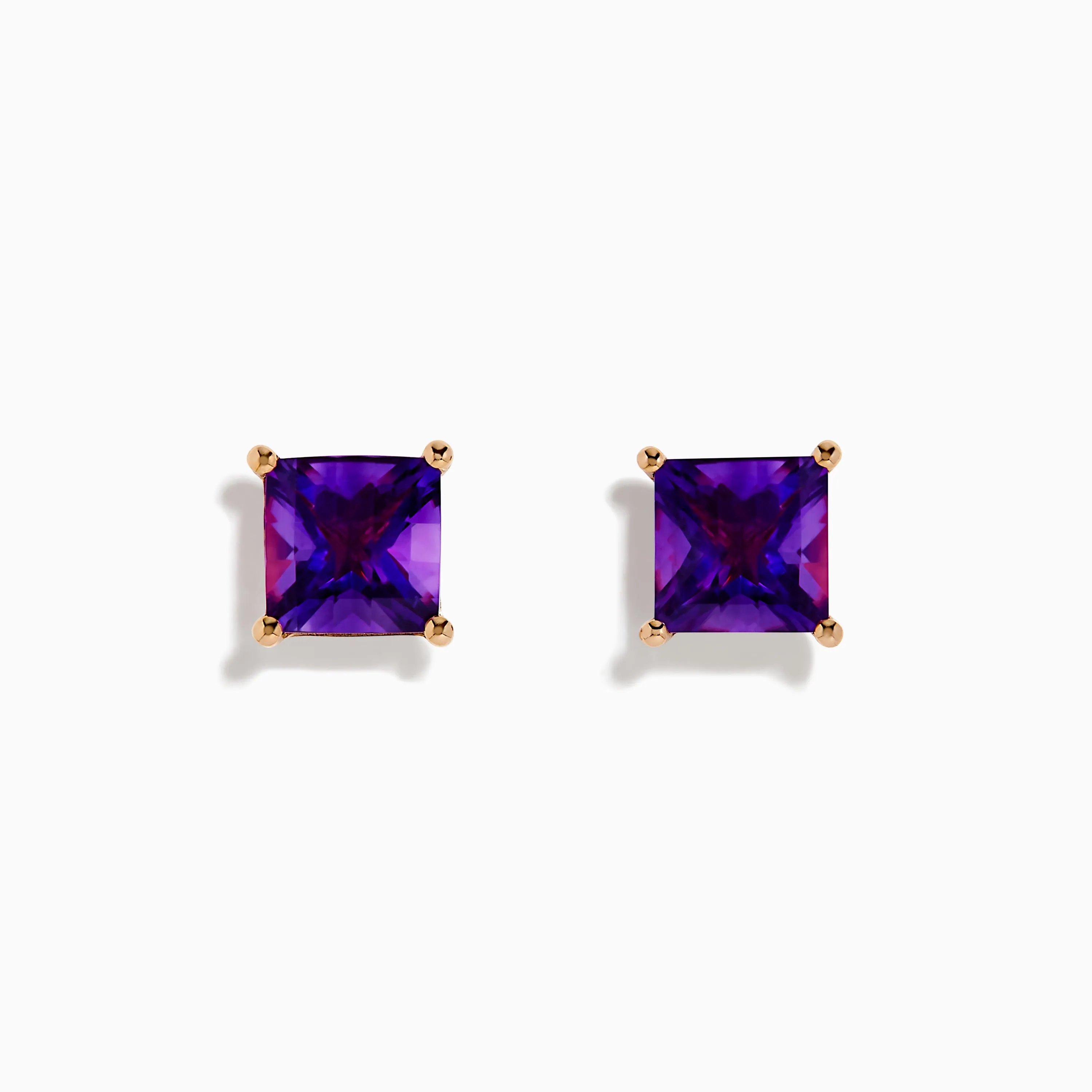14K Rose Gold Amethyst Stud Earrings sold by Effy