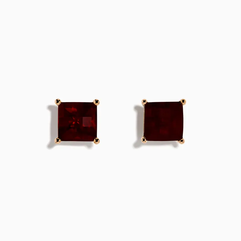 14K Rose Gold Garnet Stud Earrings sold by Effy