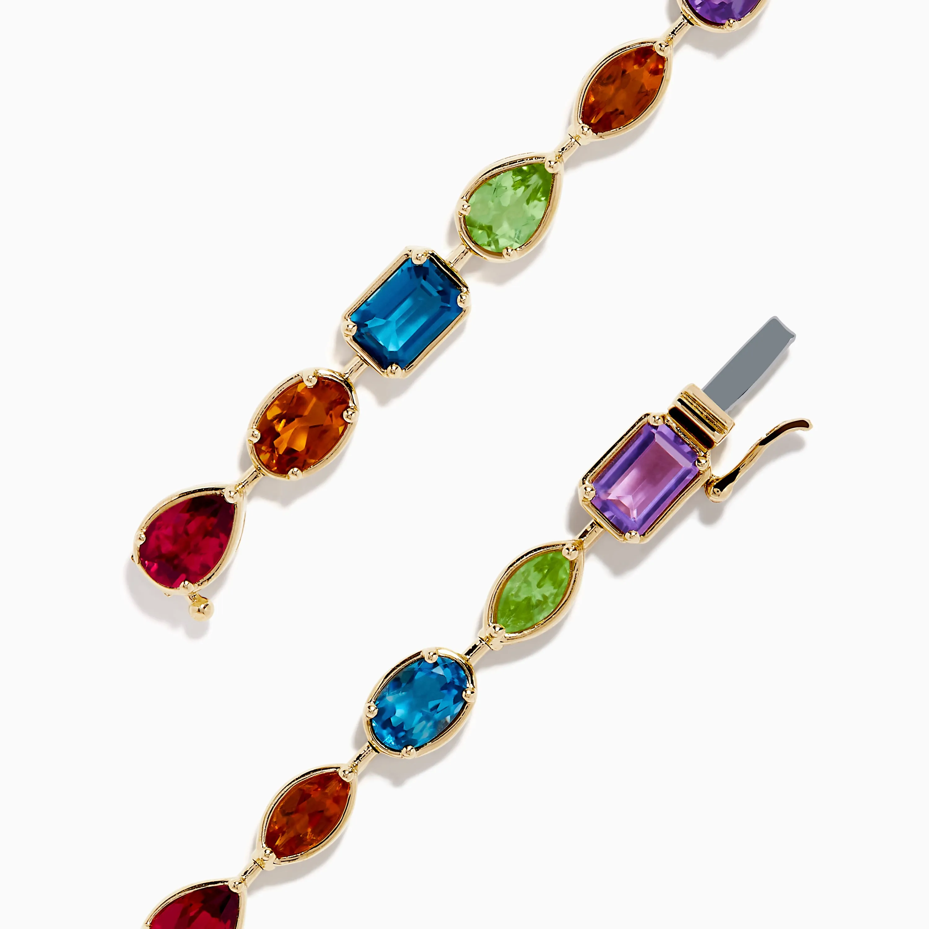 Mosaic 14K Yellow Gold Multi Color Gemstone Bracelet sold by Effy product image thumbnail 2