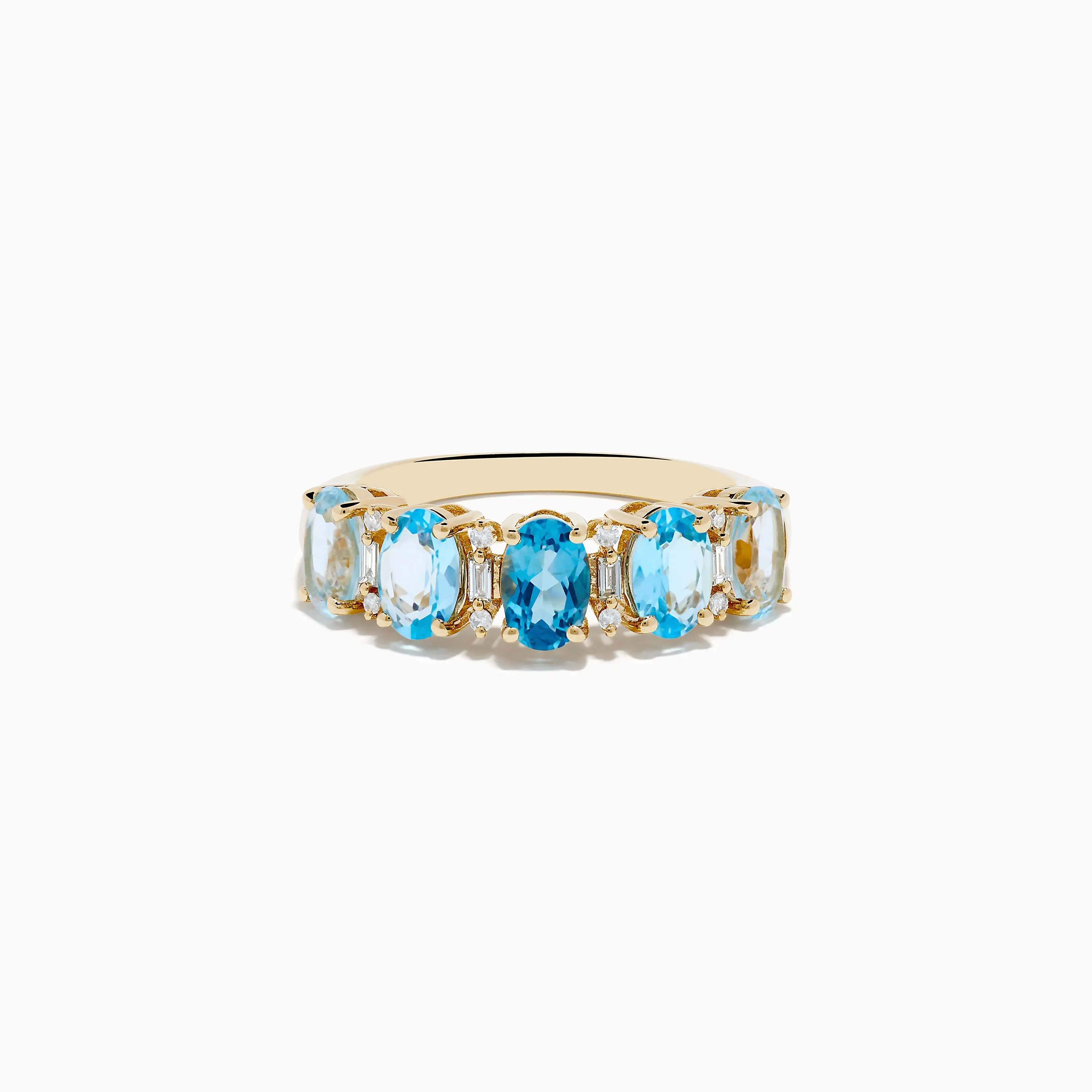 14K Yellow Gold London, Sky & Blue Topaz and Diamond Ombre Ring sold by Effy