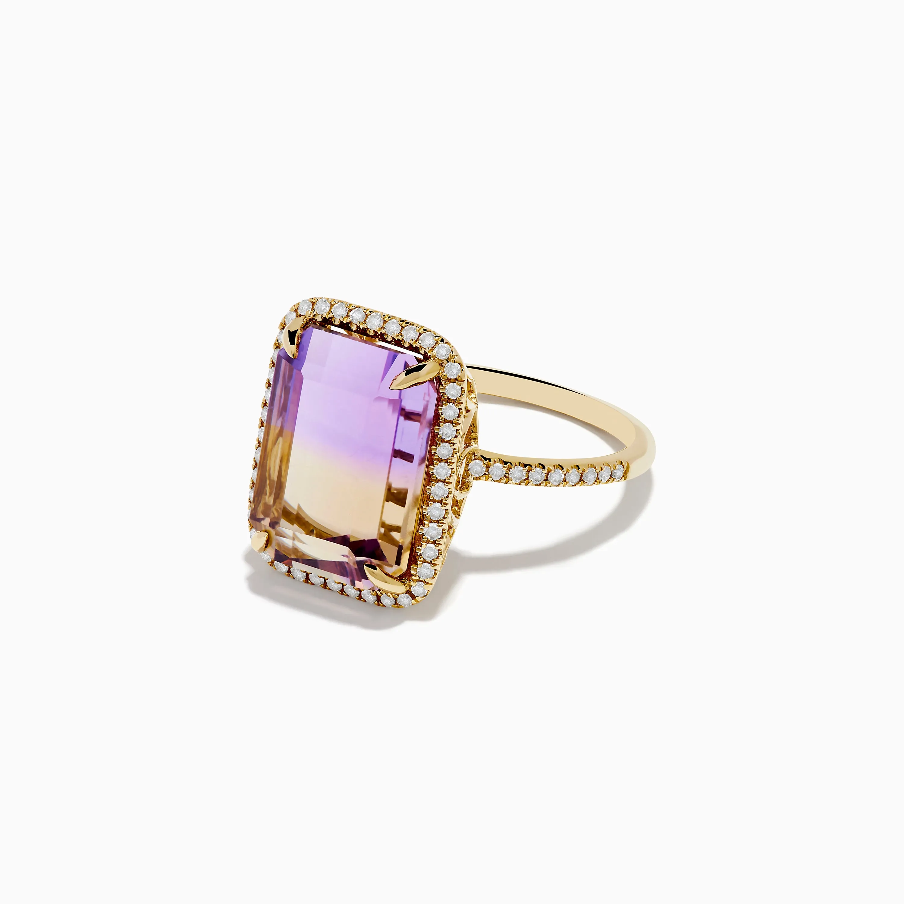 14K Yellow Gold Ametrine and Diamond Ring sold by Effy product image thumbnail 2