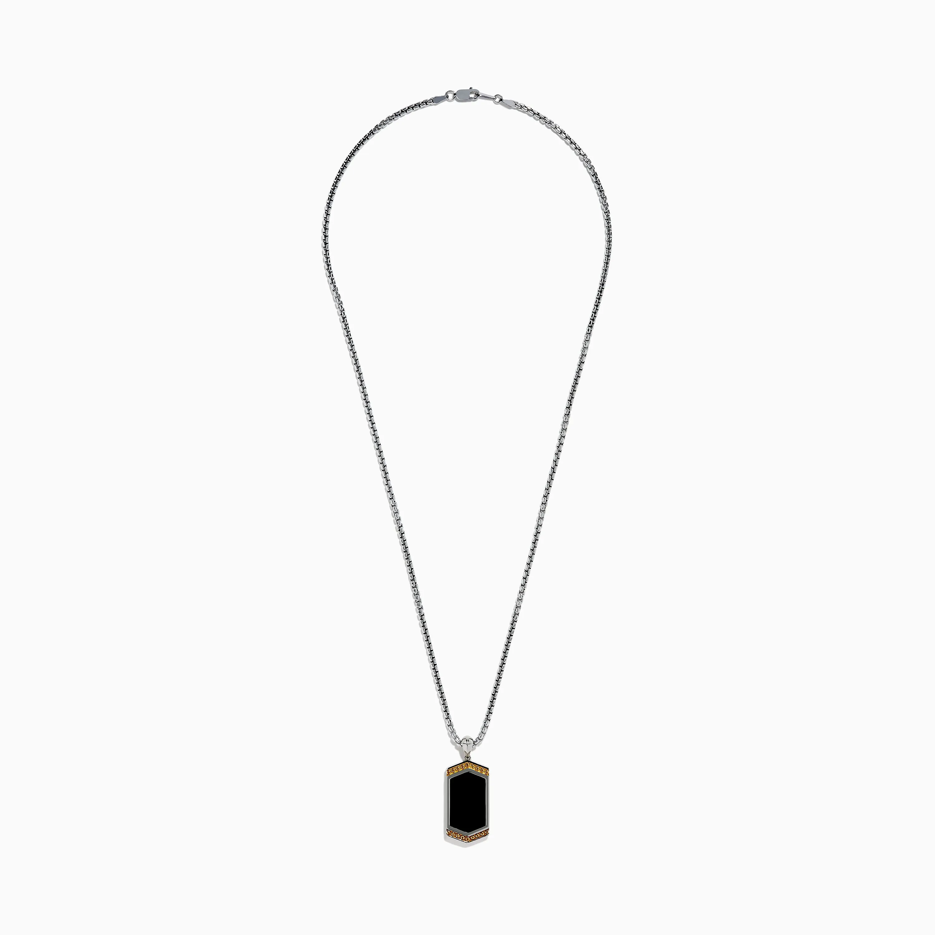 Men's 925 Sterling Silver Onyx Pendant sold by Effy product image thumbnail 3