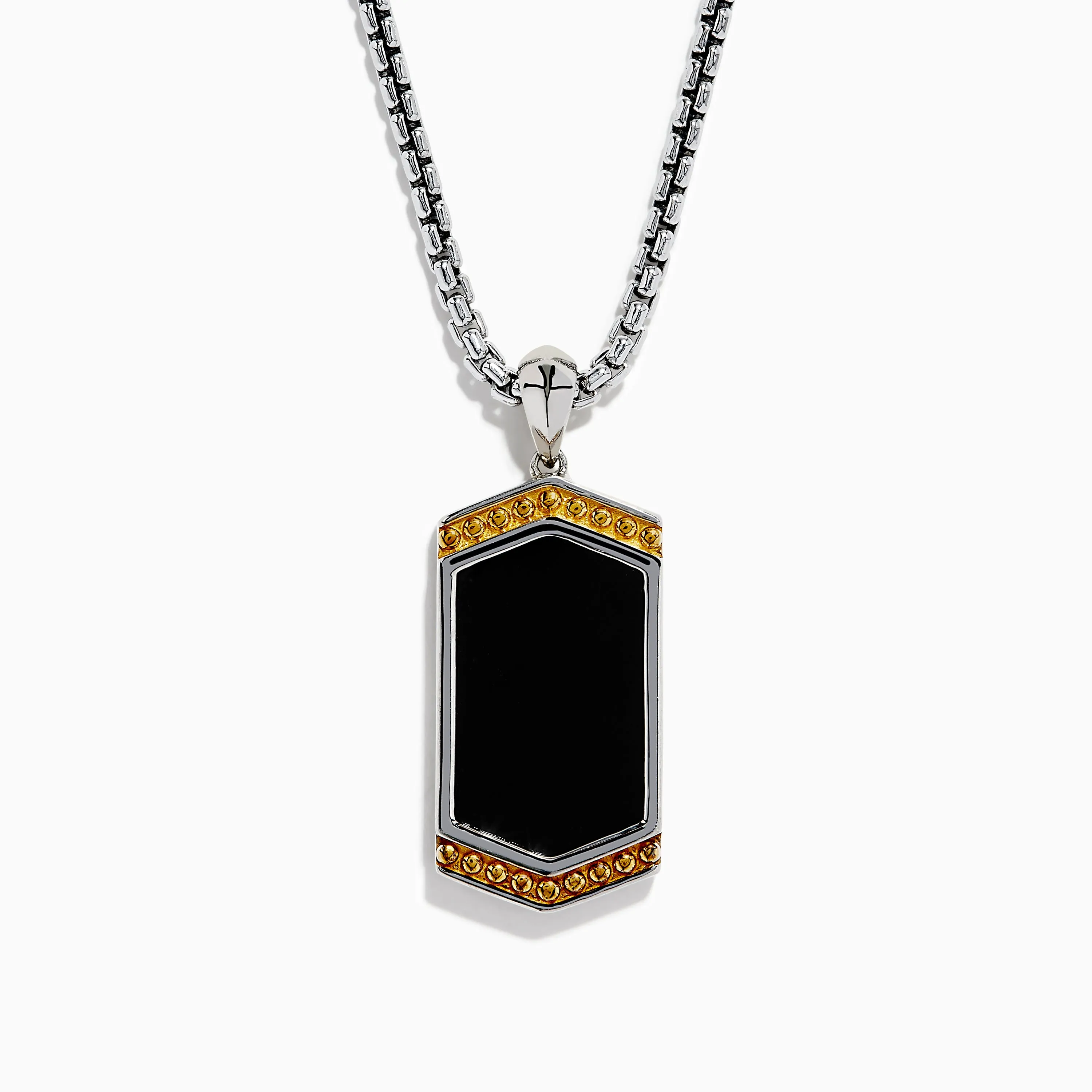 Men's 925 Sterling Silver Onyx Pendant sold by Effy