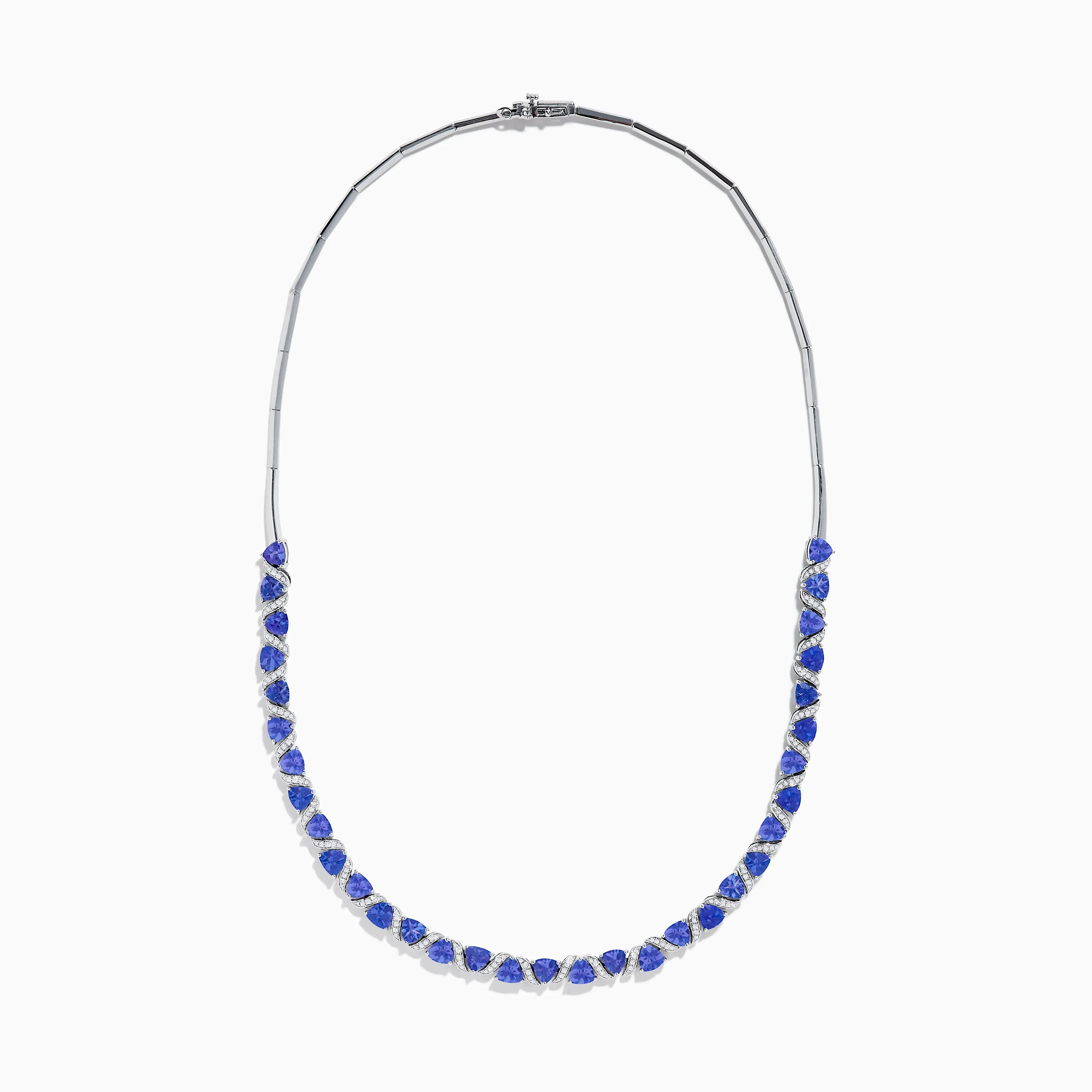 Nahla Siri 14K White Gold Trillion Cut Tanzanite and Diamond Necklace sold by Effy product image thumbnail 2