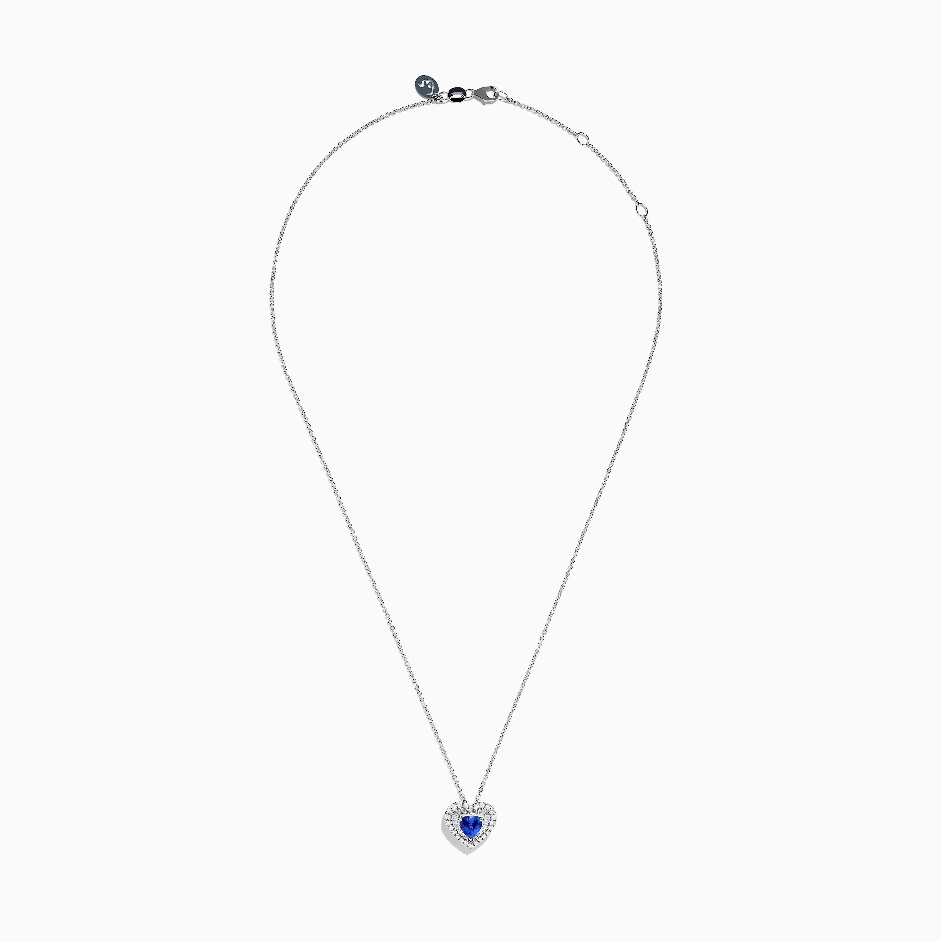 Nahla Siri 14K White Gold Tanzanite and Diamond Heart Pendant sold by Effy product image thumbnail 2