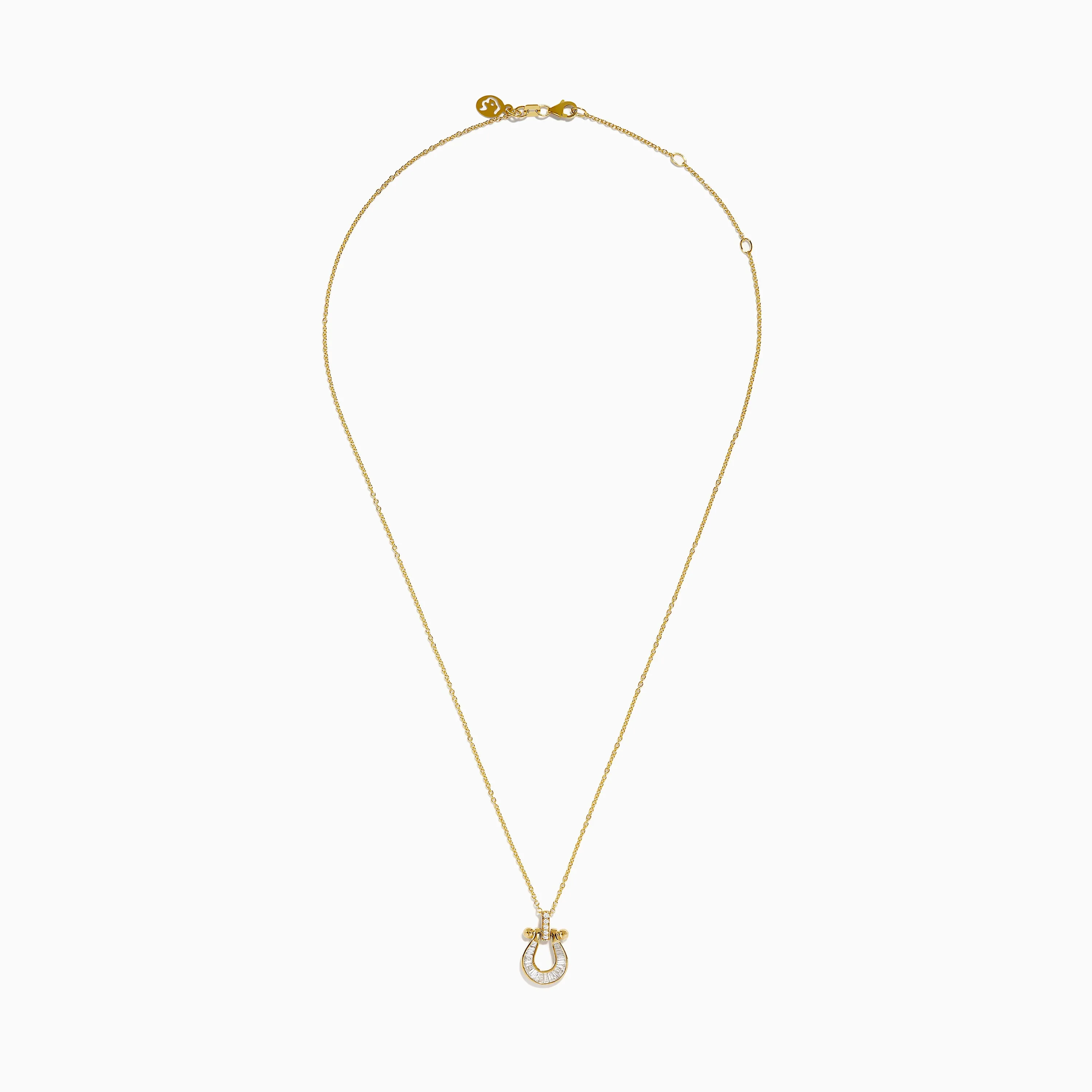 D'Oro 14K Yellow Gold Diamond Horseshoe Pendant sold by Effy product image thumbnail 2