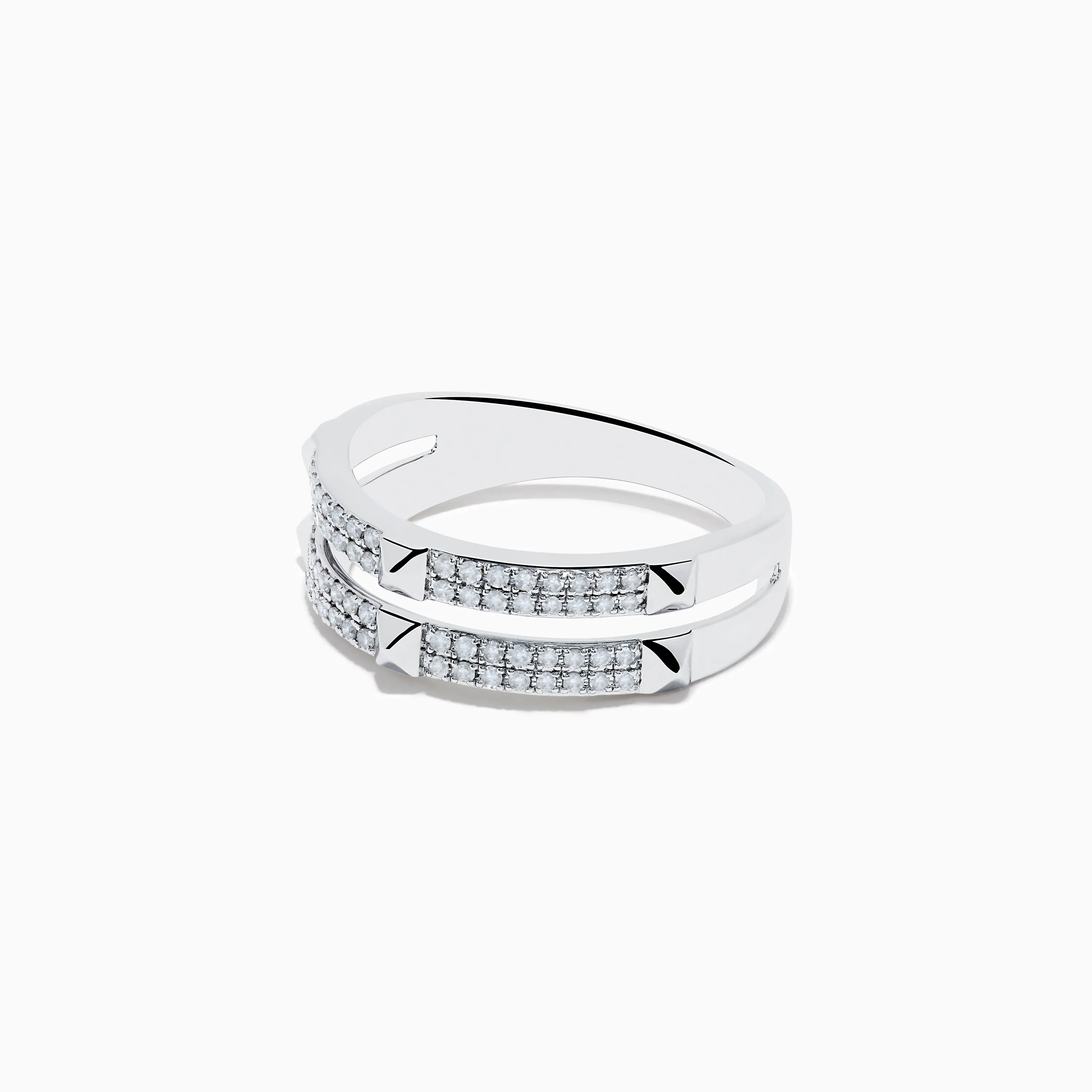 Pave Classica 14K White Gold Diamond Studded Ring sold by Effy product image thumbnail 2
