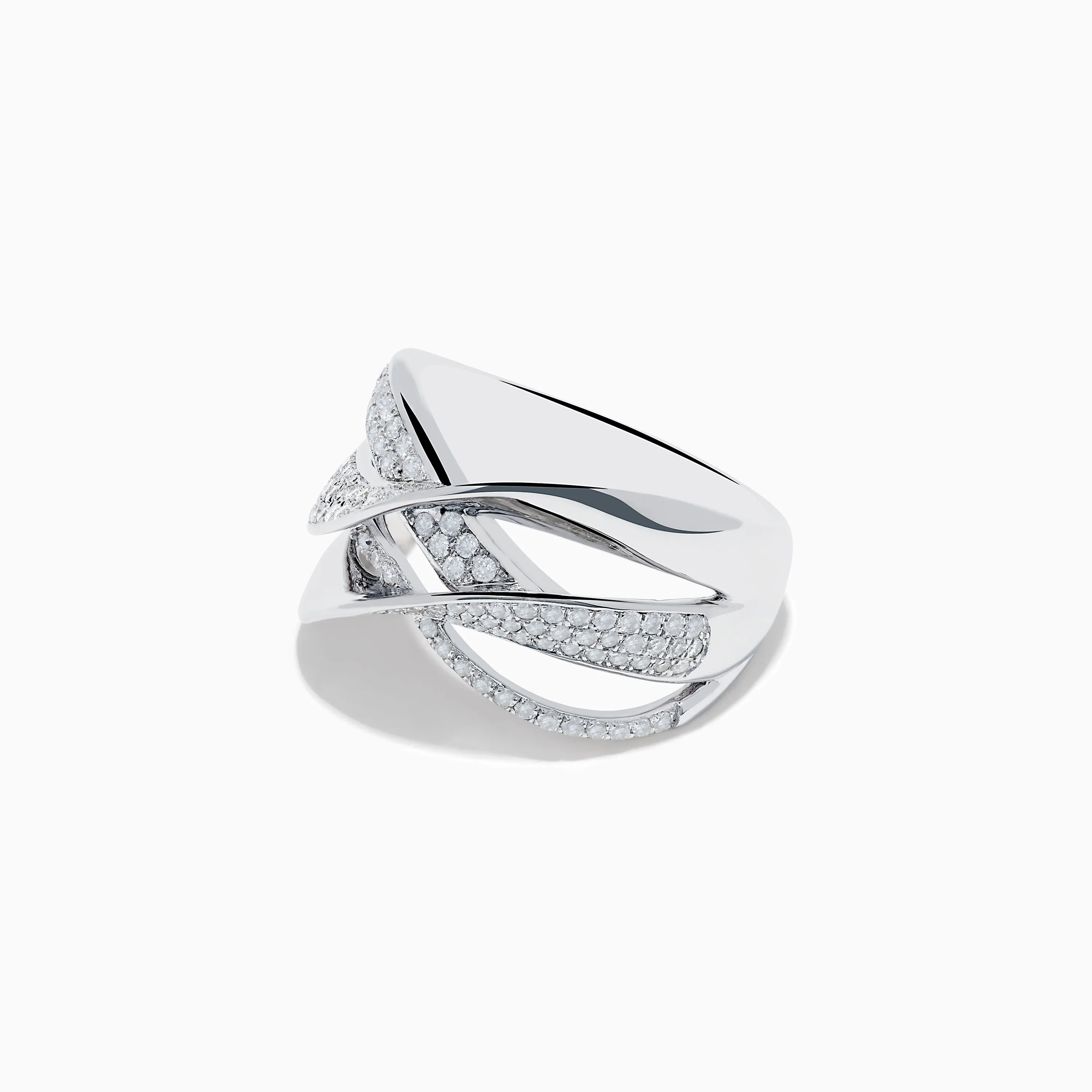 925 Sterling Silver Diamond Crossover Ring sold by Effy product image thumbnail 2