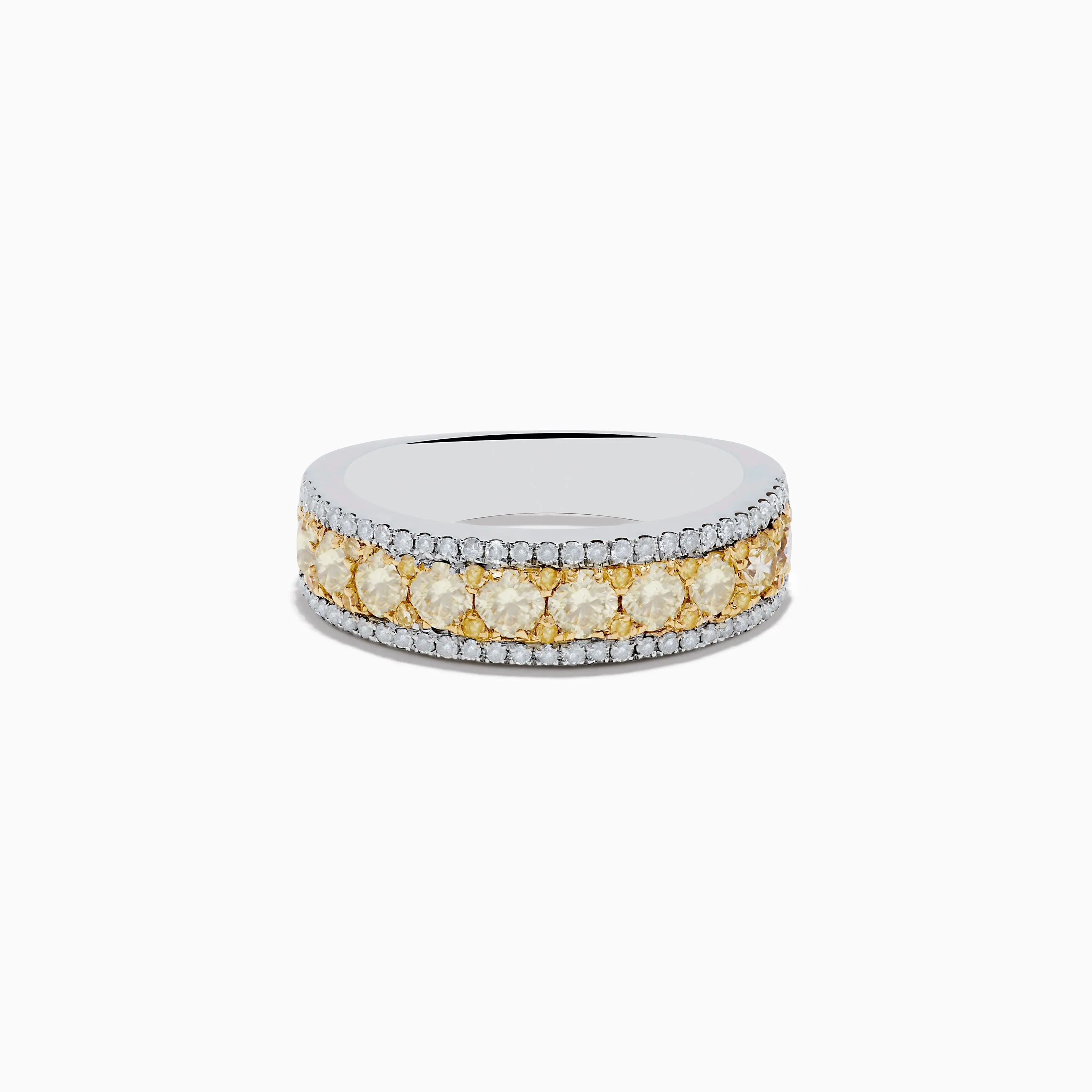 Canare 14K Two Tone Gold Yellow and White Diamond Ring sold by Effy