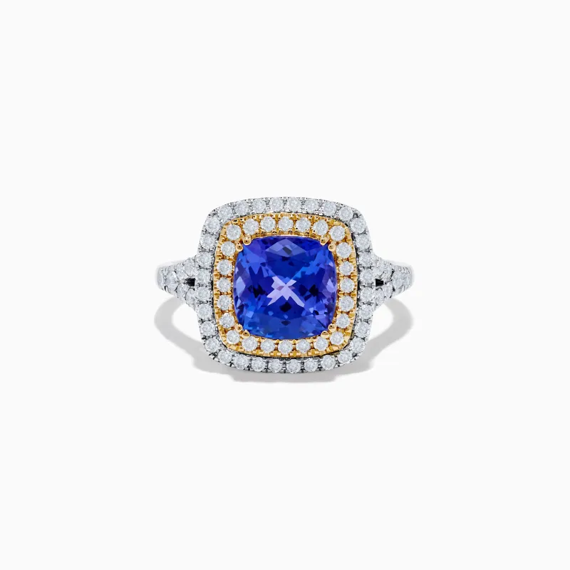 Nahla Siri 14K Two Tone Gold Gold Tanzanite and Diamond Ring sold by Effy