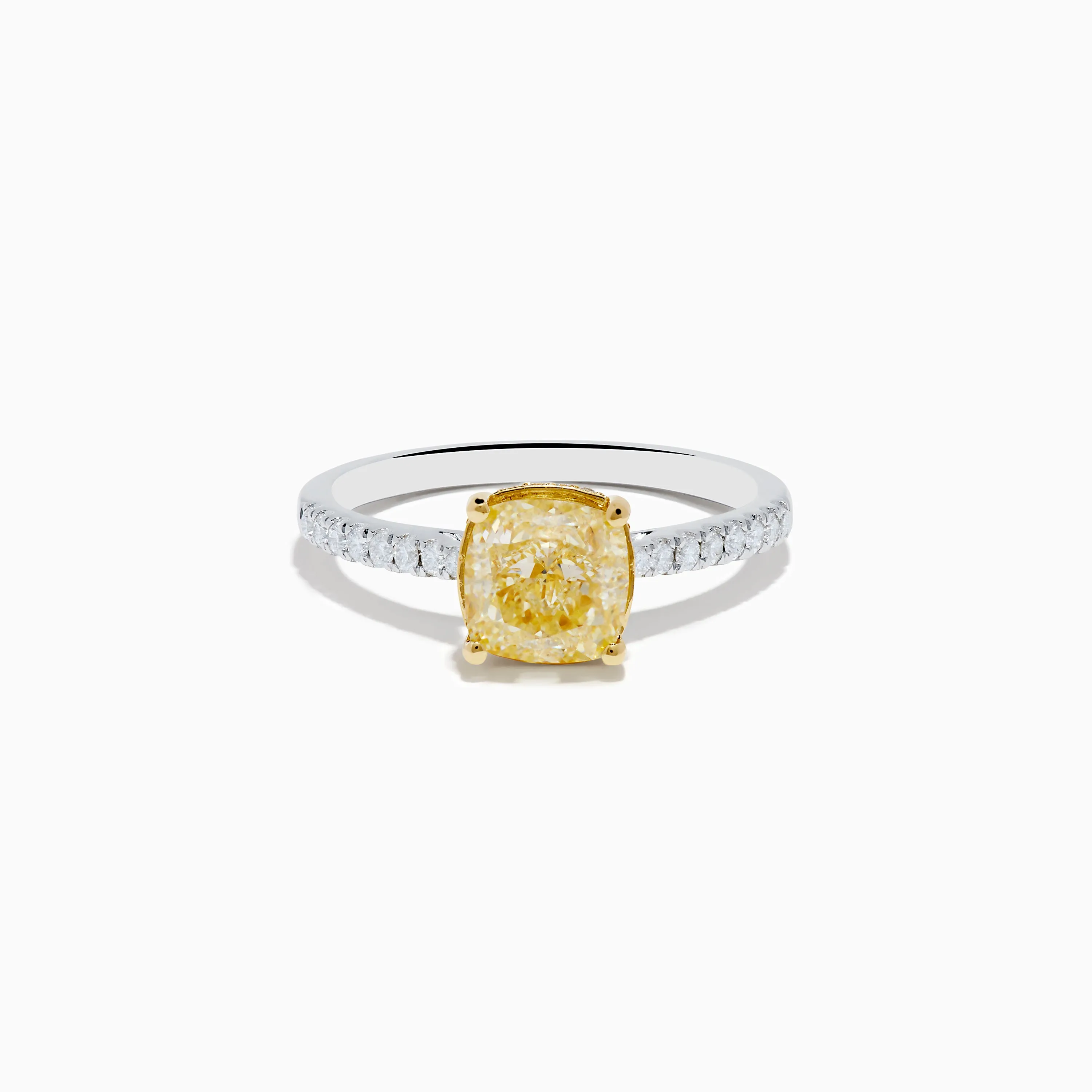 Canare 18K Two Tone Gold Yellow and White Diamond Ring sold by Effy