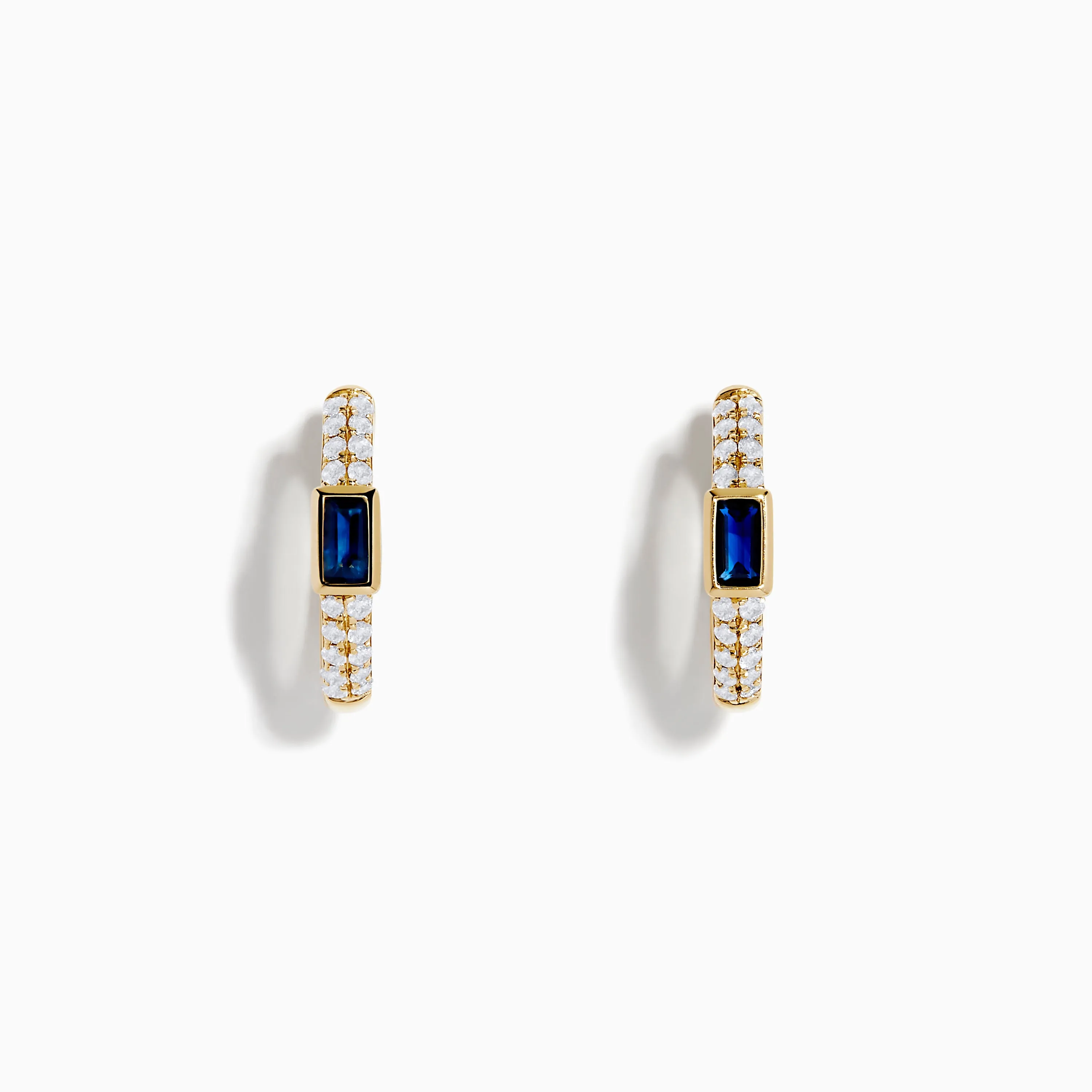 Royal Bleu 14K Yellow Gold Sapphire and Diamond Earrings sold by Effy